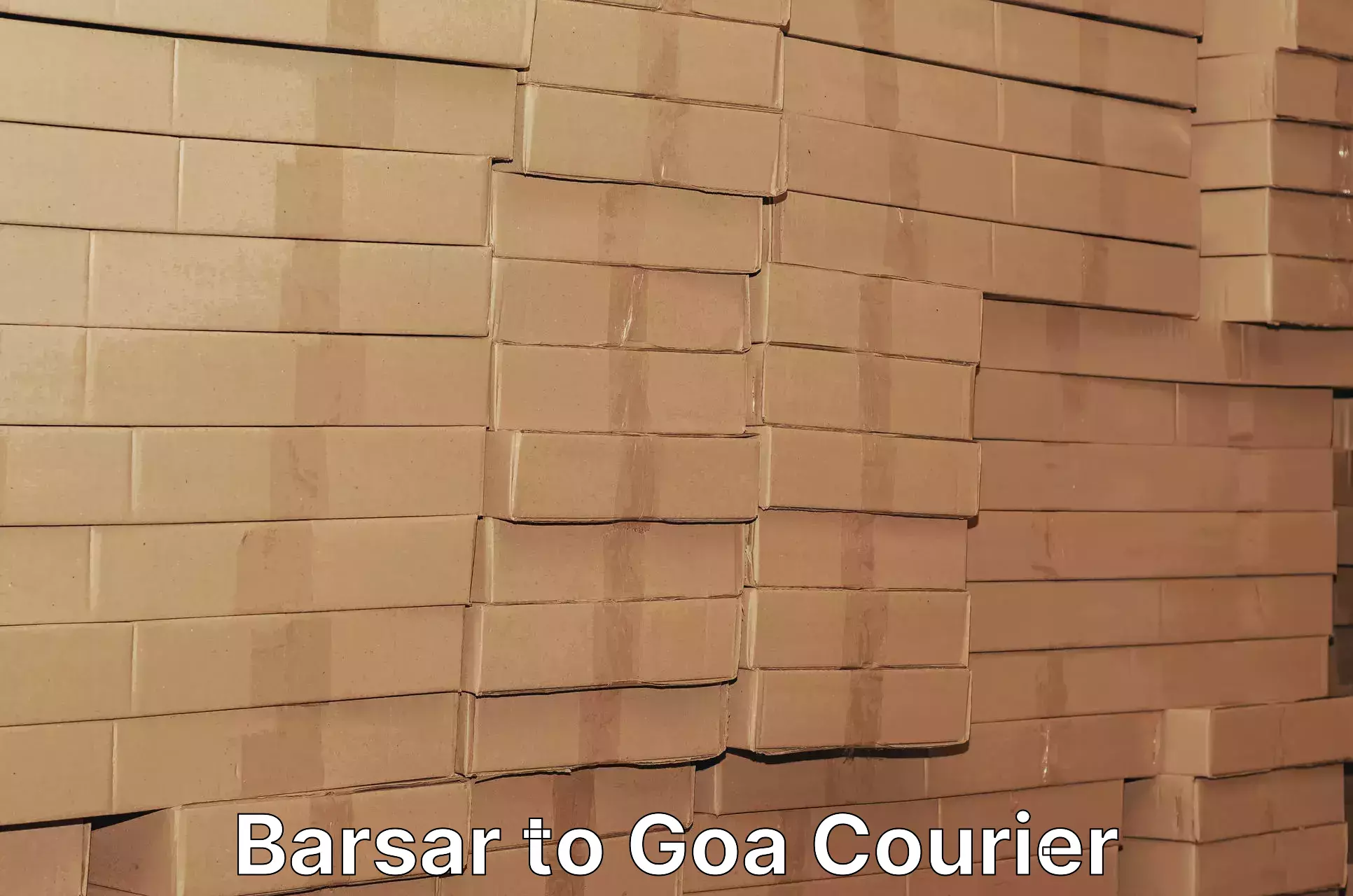 Courier rate comparison Barsar to Goa University