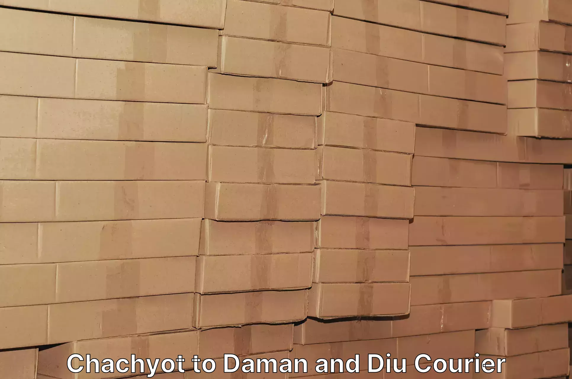 Domestic courier Chachyot to Daman