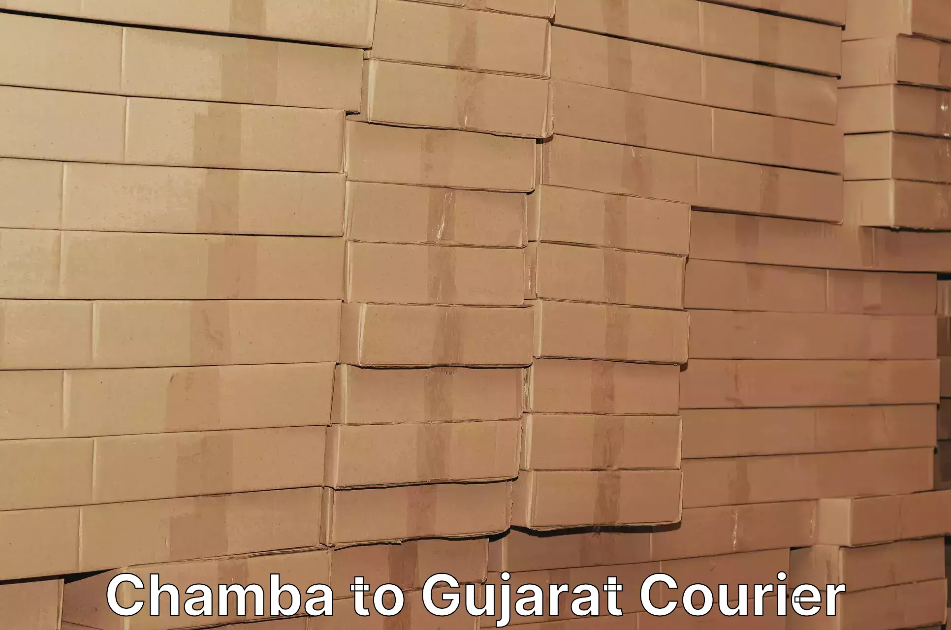 Reliable courier services Chamba to Gujarat