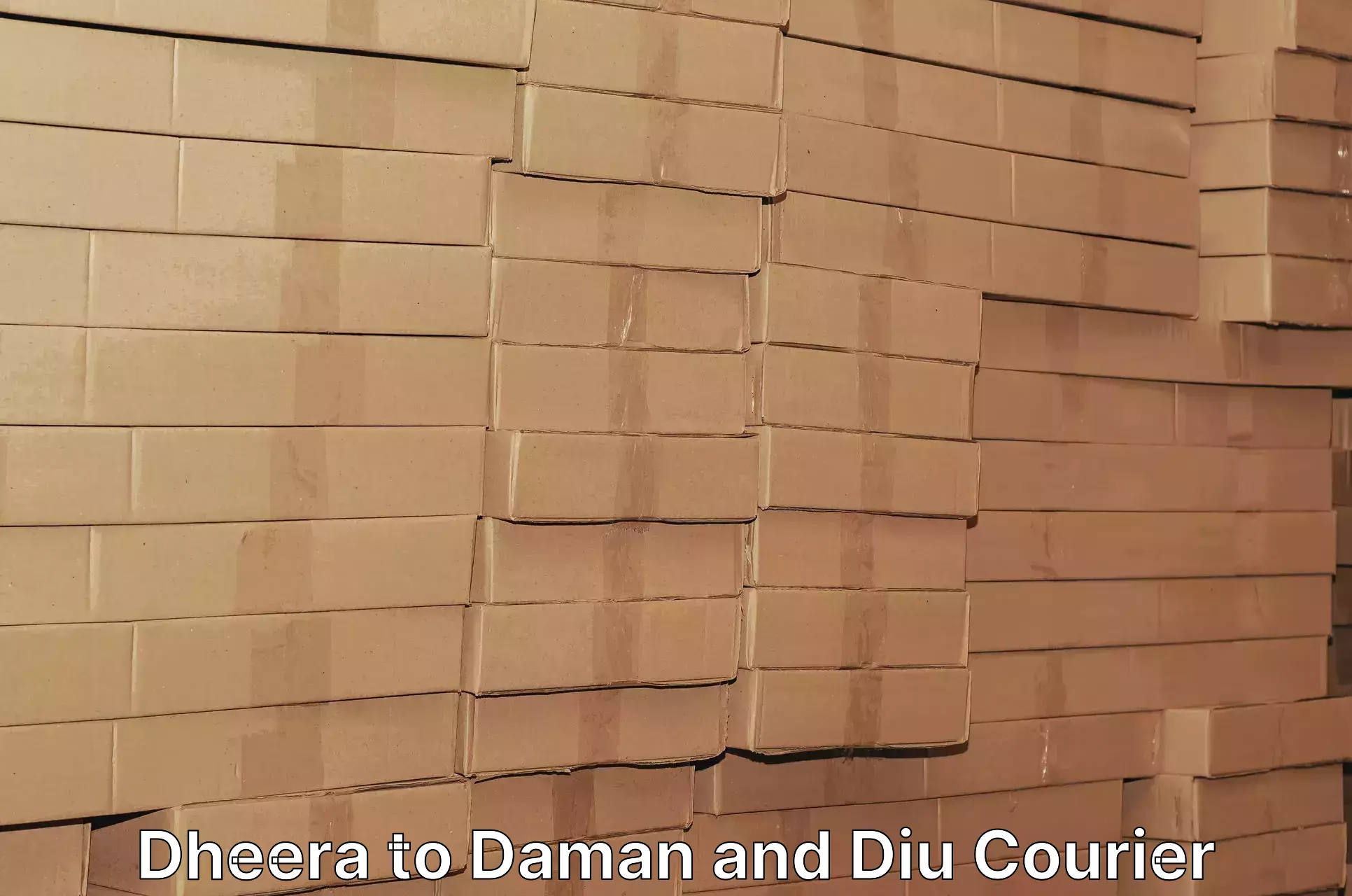 Quick parcel dispatch Dheera to Diu