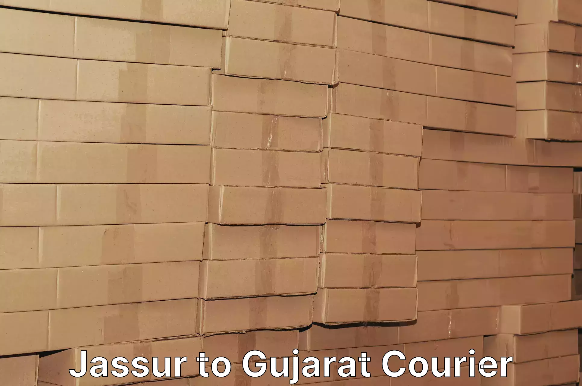 Dynamic courier operations Jassur to Ahmedabad