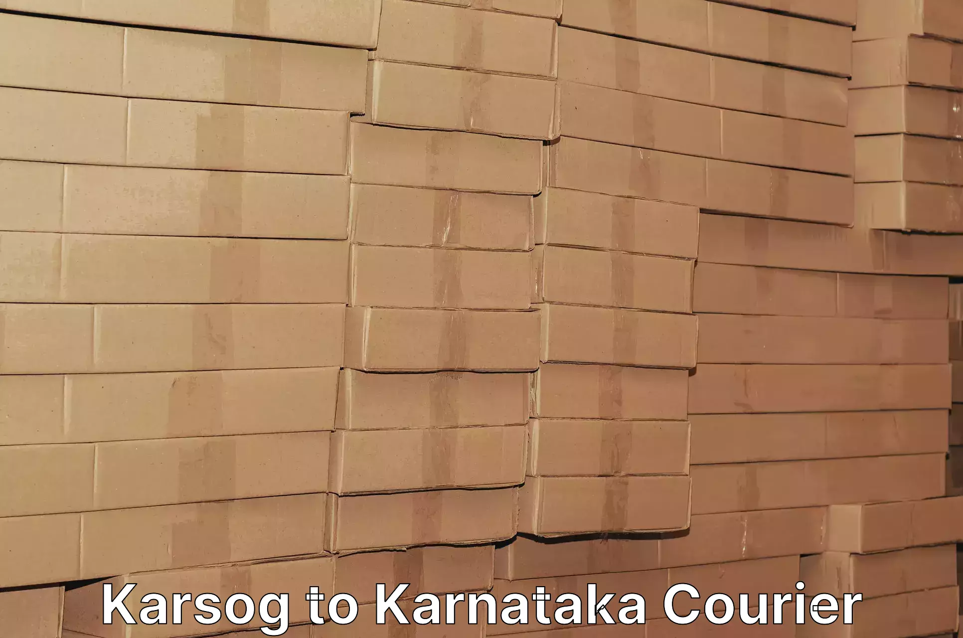 Courier service comparison Karsog to Karnataka