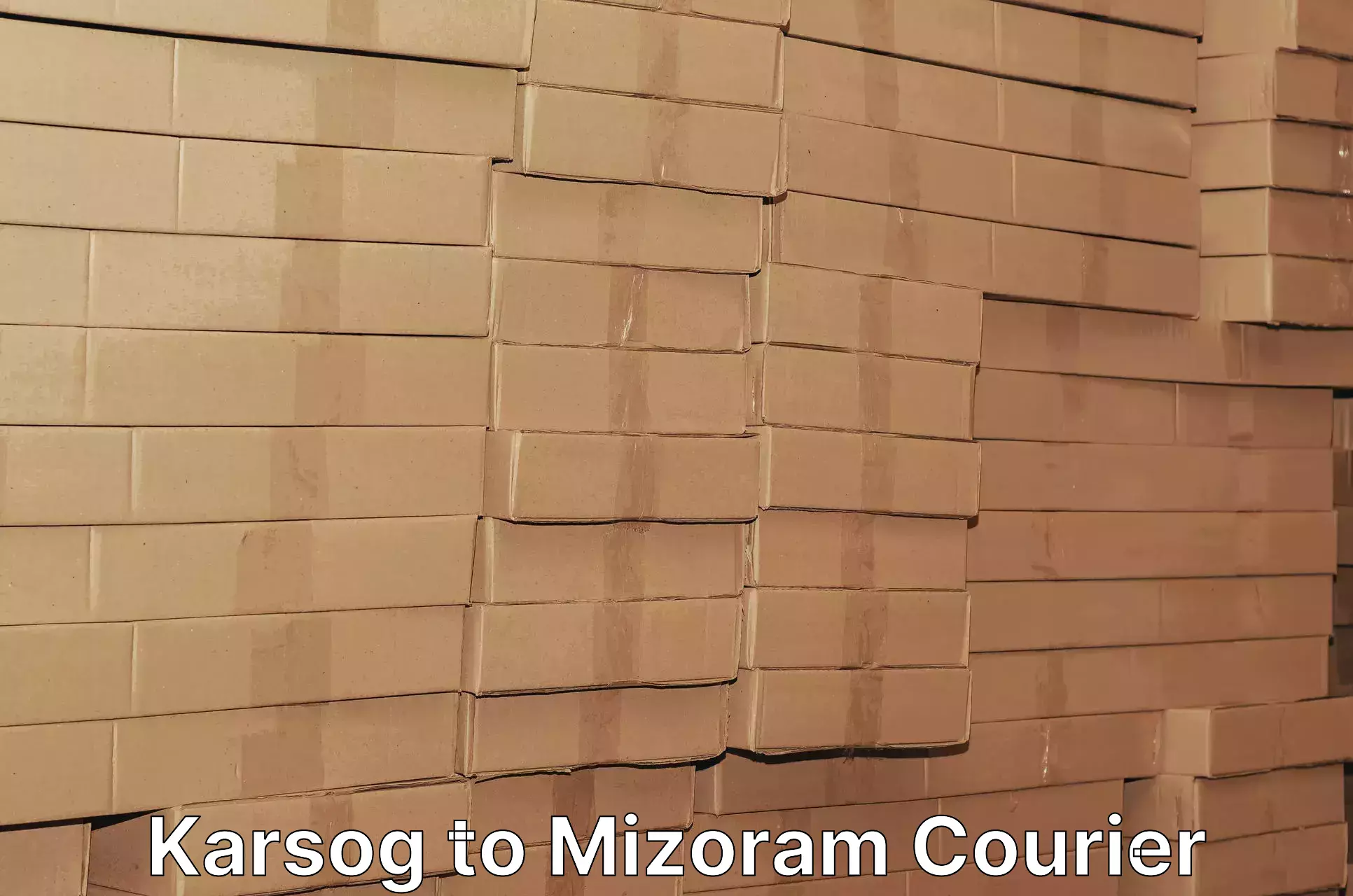 Global shipping networks Karsog to Mizoram