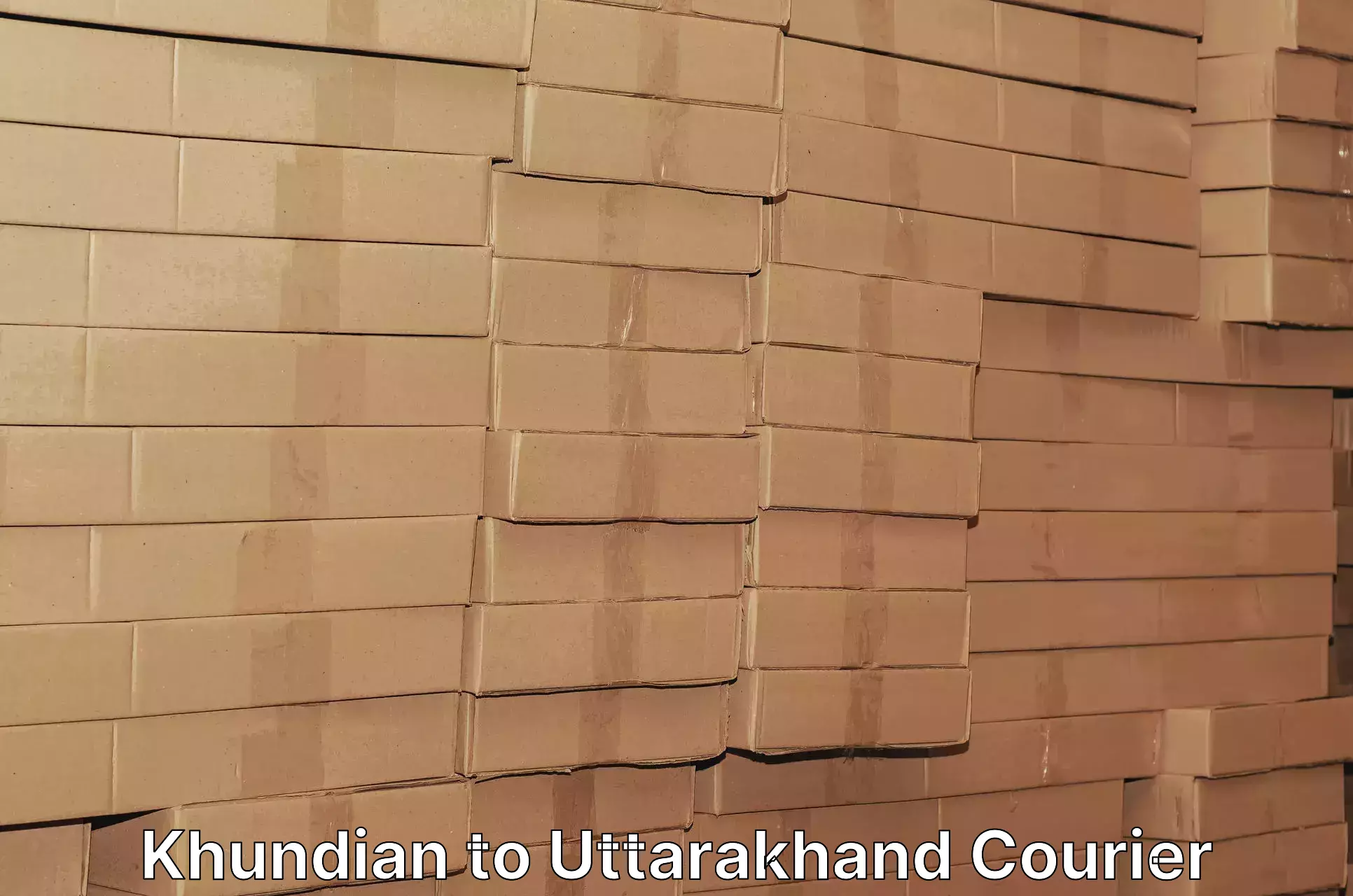 Courier app Khundian to Rudraprayag