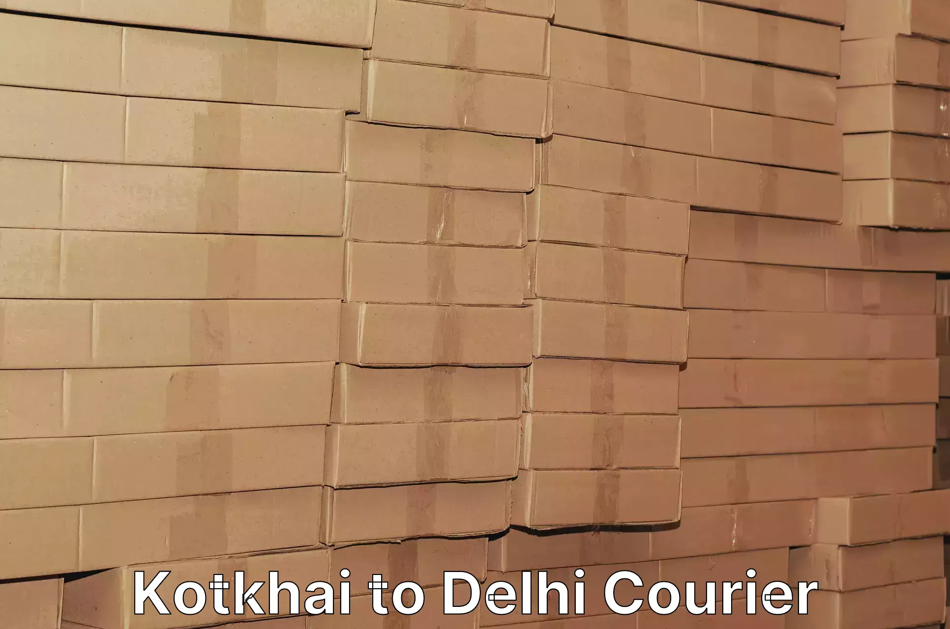 Cost-effective courier options Kotkhai to Delhi