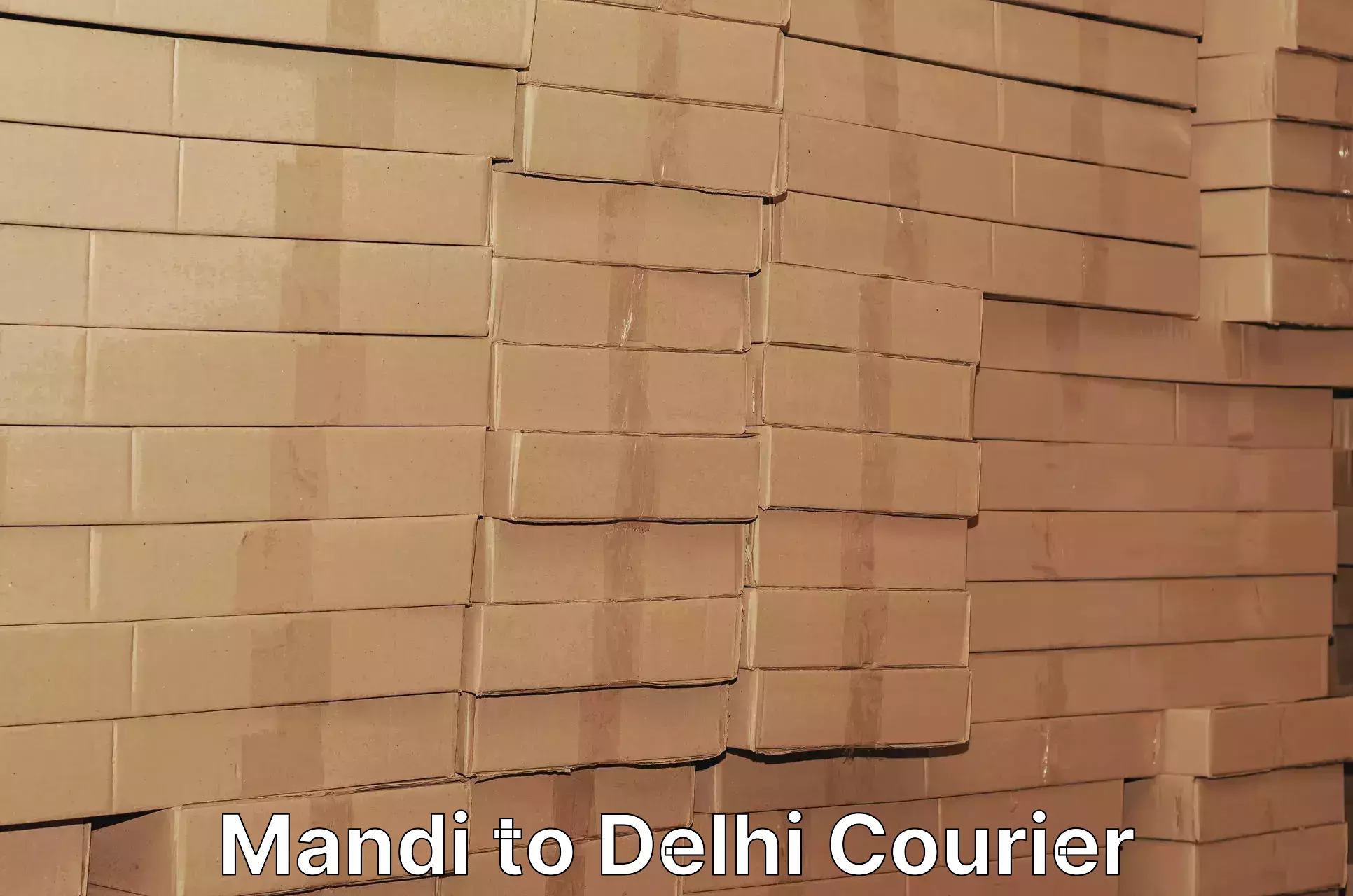 Courier service comparison Mandi to Ashok Vihar
