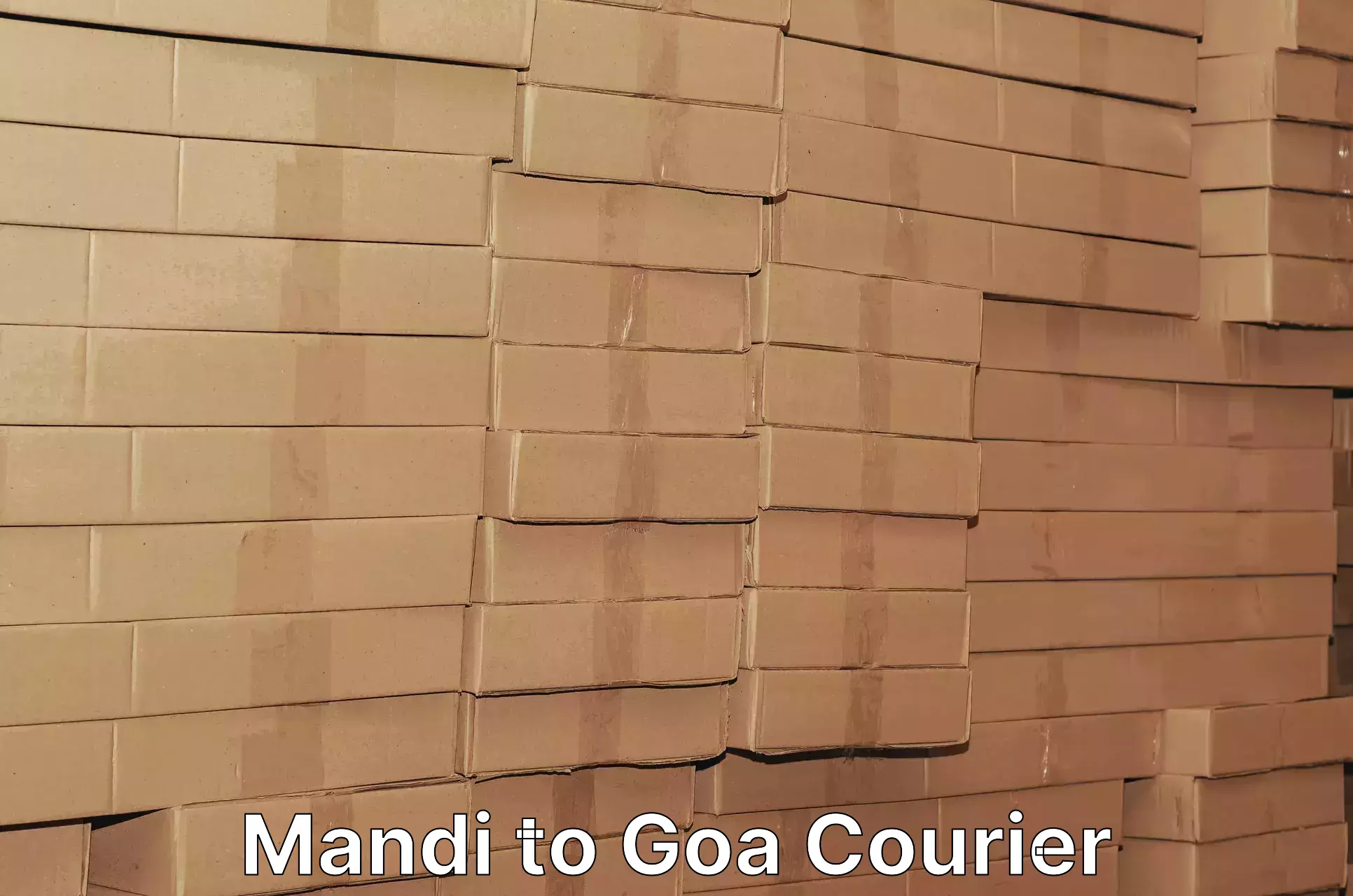 Efficient courier operations Mandi to Panaji