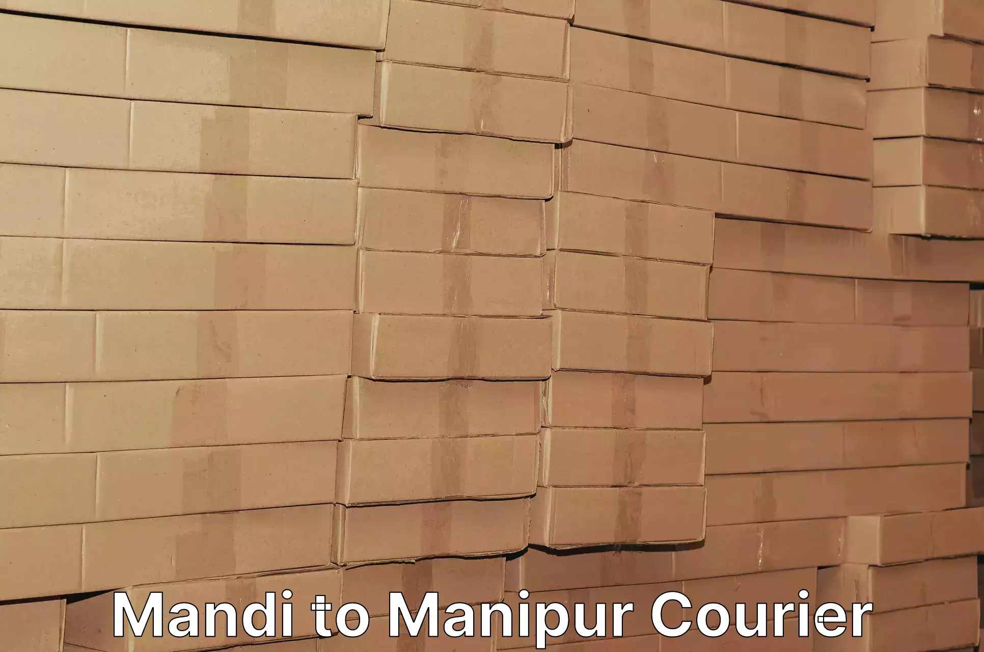Optimized courier strategies Mandi to Chandel