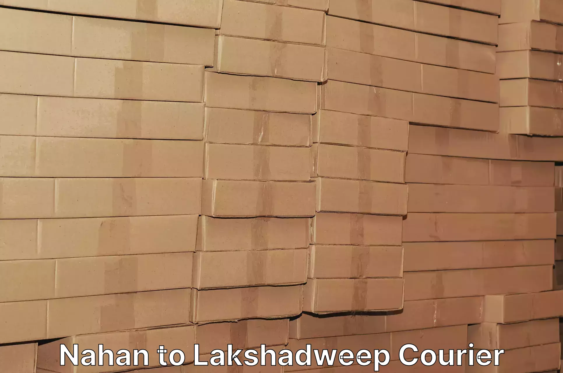 Nationwide shipping coverage Nahan to Lakshadweep