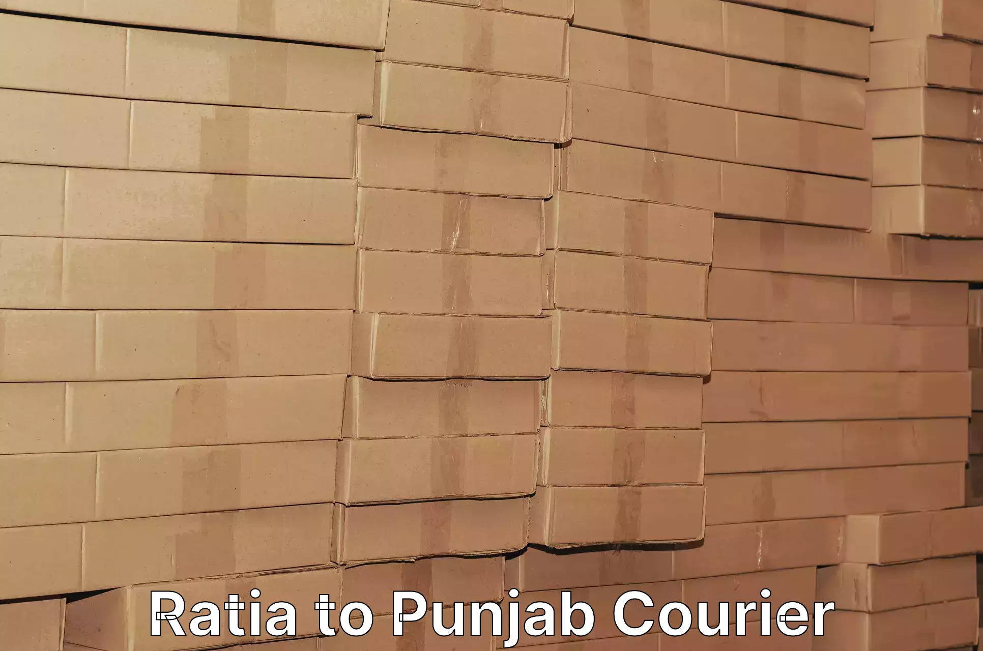 Courier app Ratia to Ajnala
