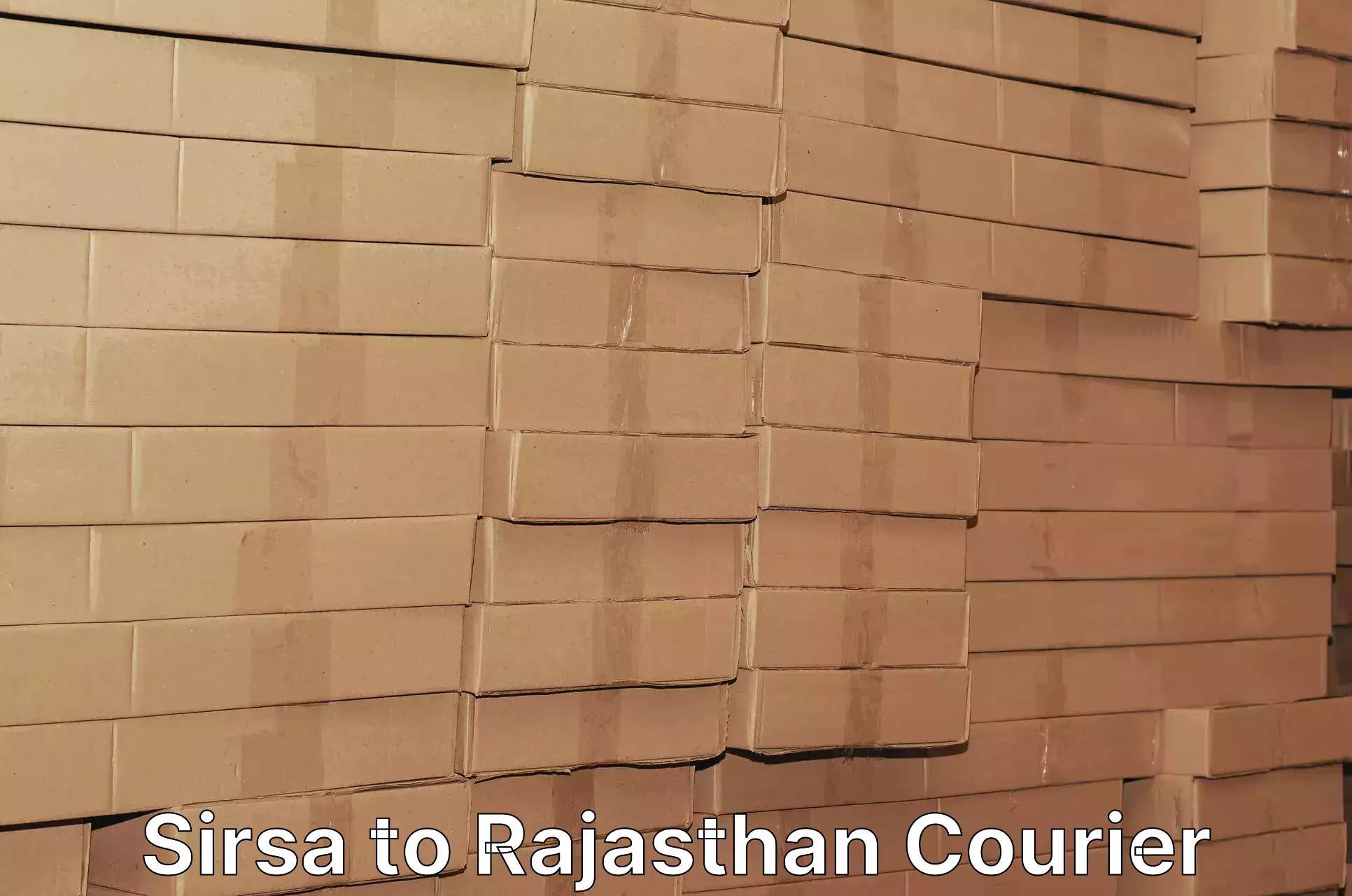 Expedited parcel delivery Sirsa to Rajasthan