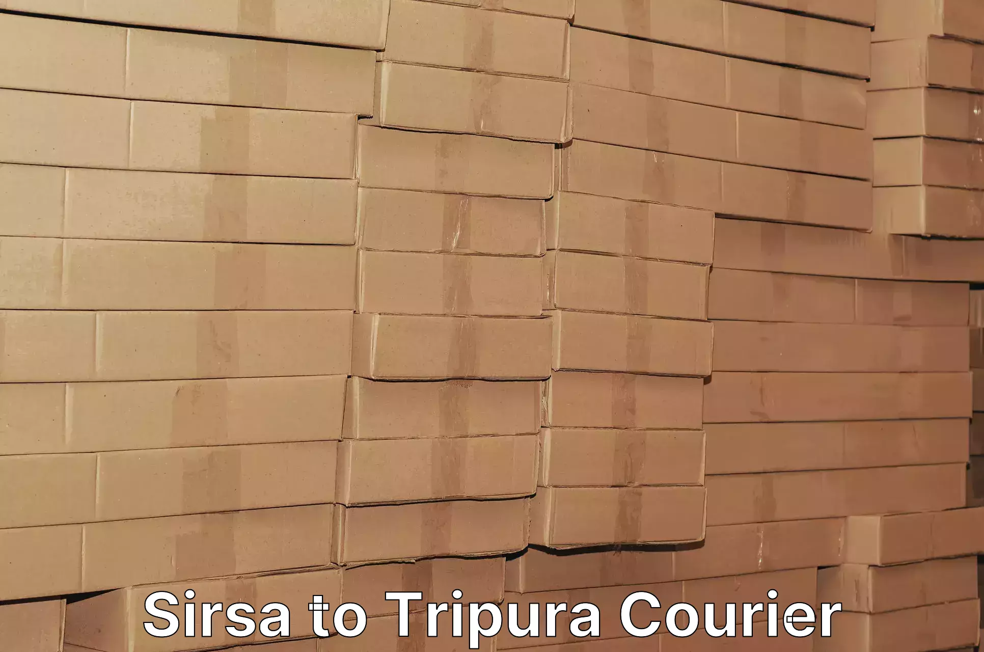 Shipping and handling Sirsa to Udaipur Tripura