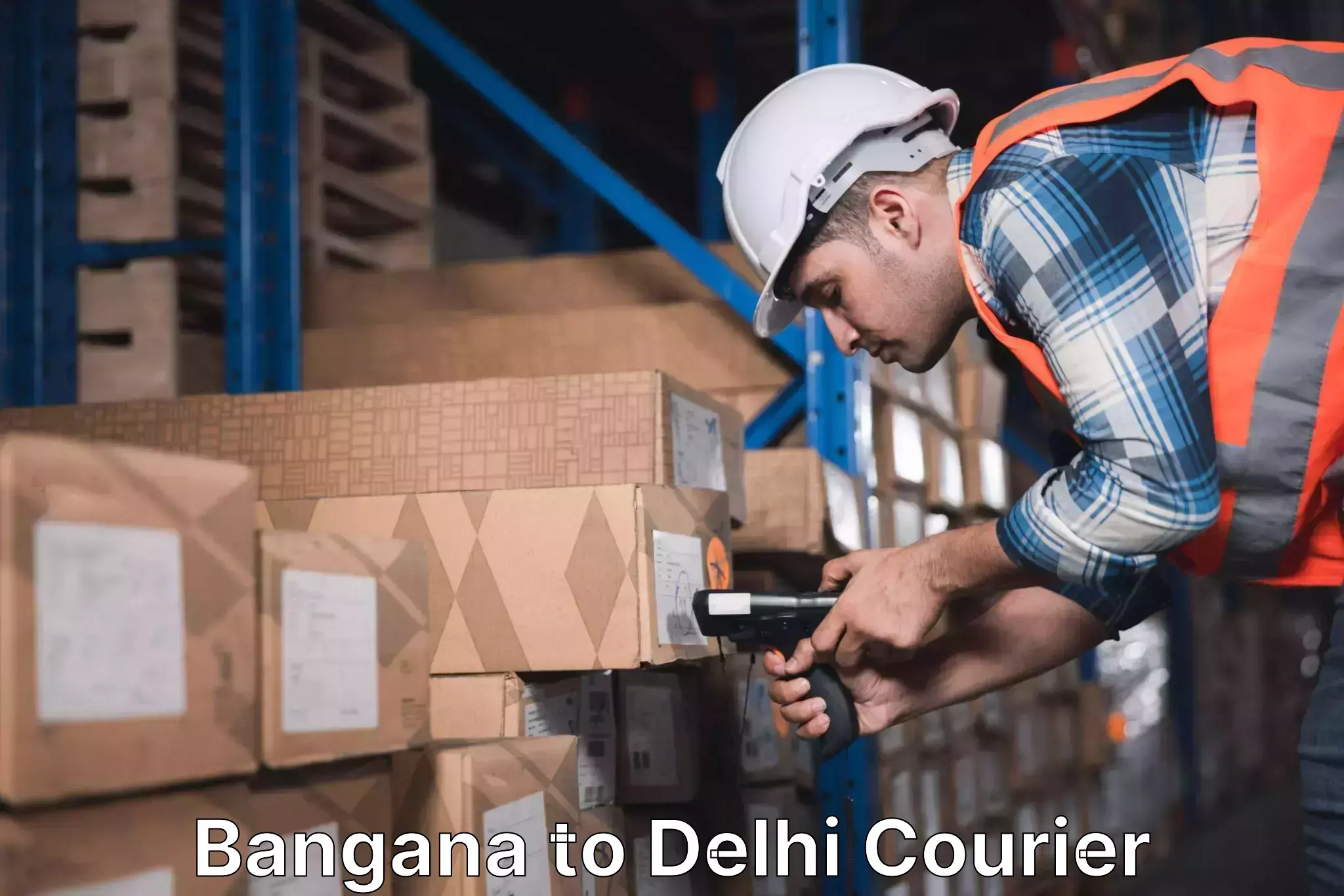 Door-to-door shipping Bangana to Delhi