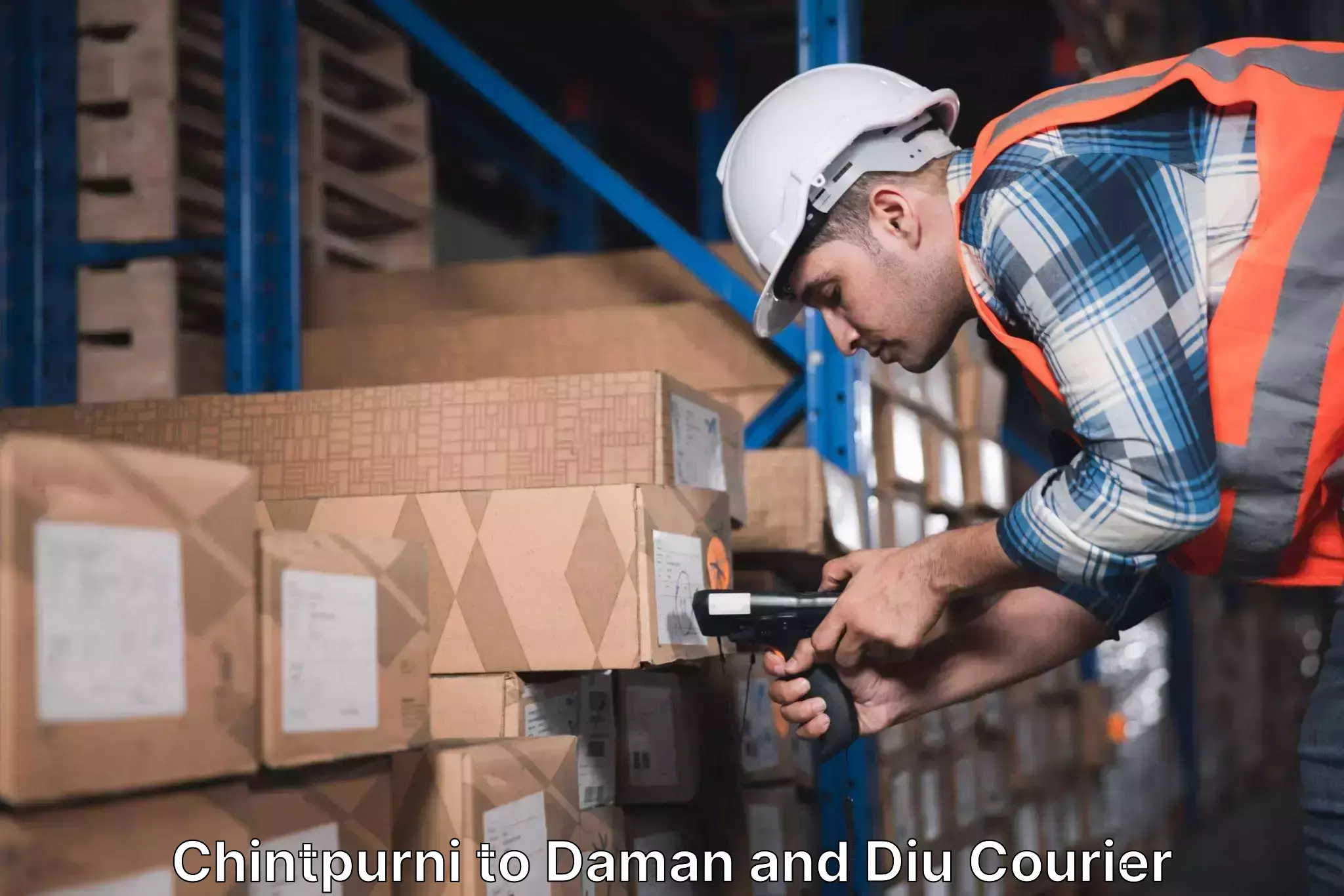 Custom courier packages Chintpurni to Daman