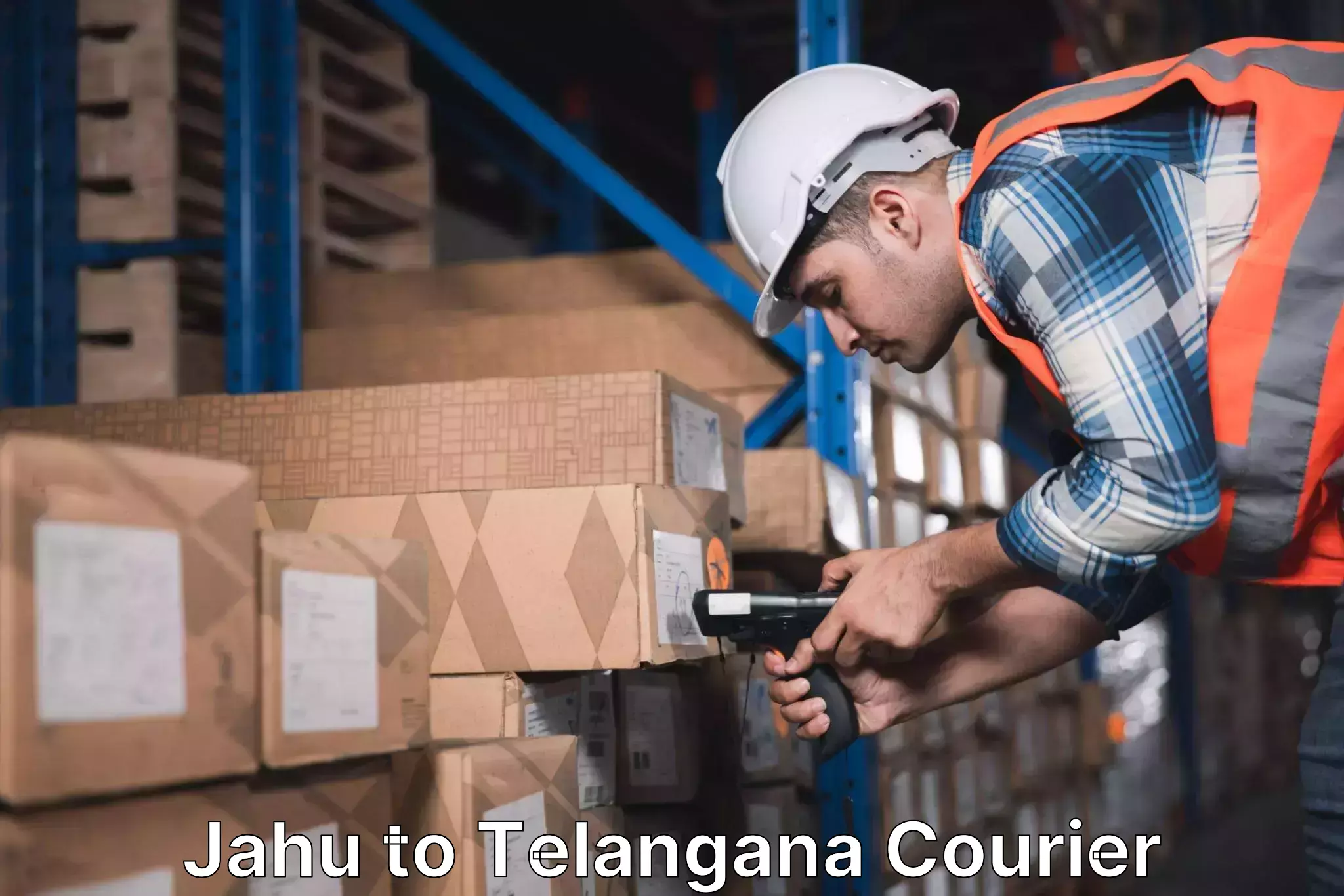 Courier app Jahu to Telangana