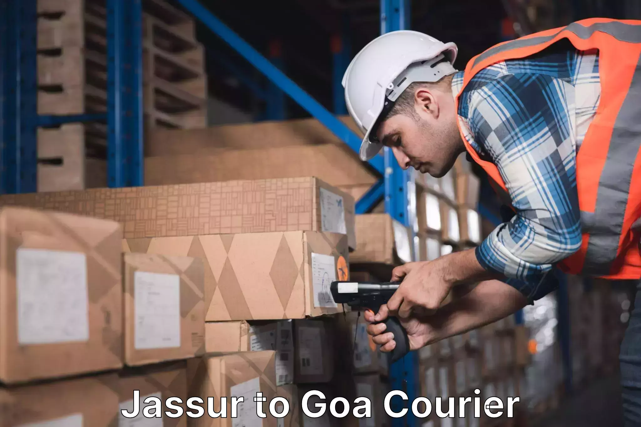 Efficient parcel delivery Jassur to Goa University