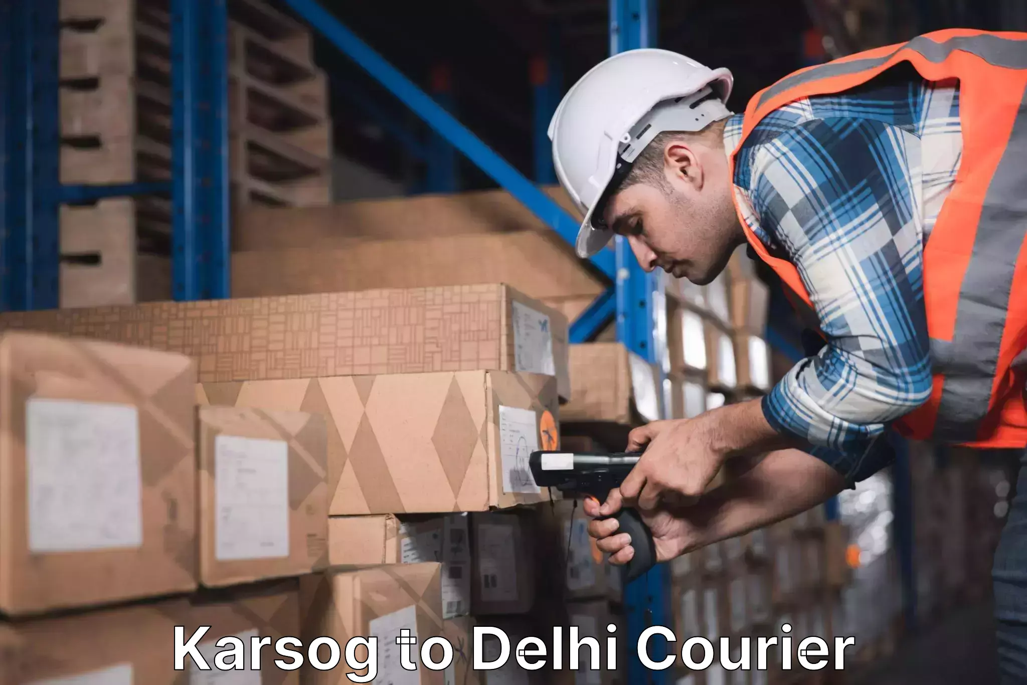 Efficient parcel delivery Karsog to University of Delhi