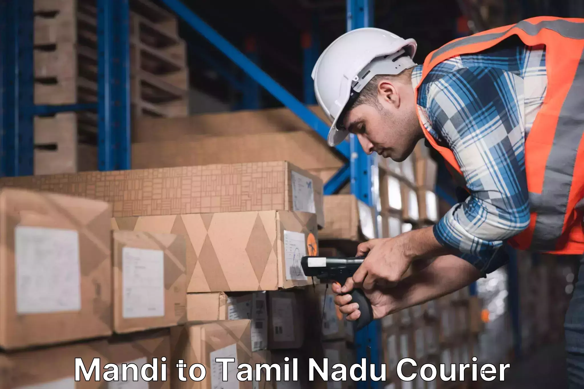 Courier service partnerships Mandi to Ambattur