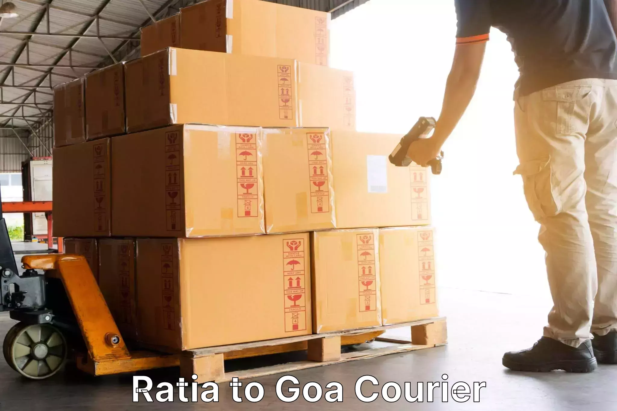 Global shipping networks in Ratia to Goa
