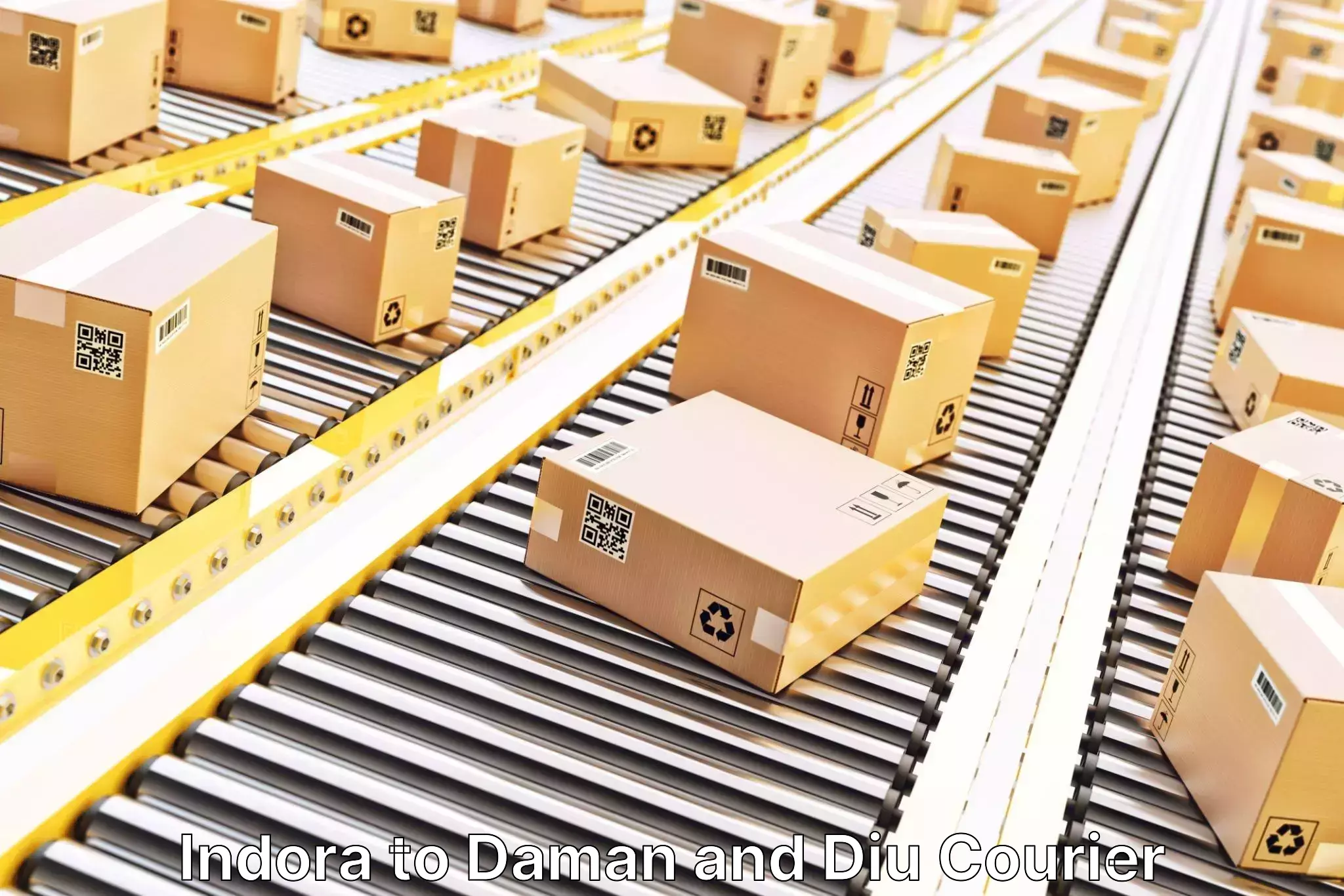 Reliable logistics providers Indora to Daman and Diu