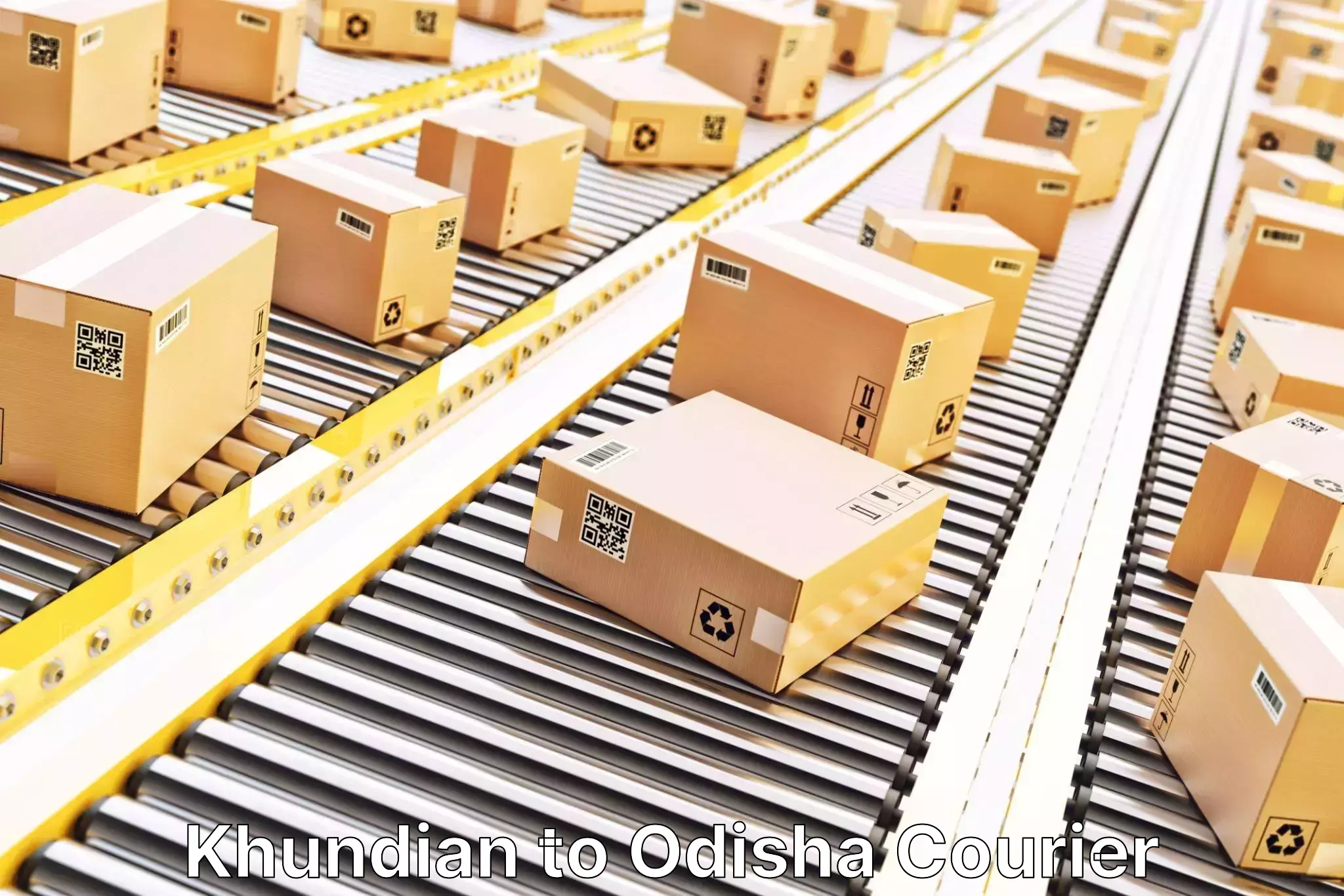 Smart shipping technology Khundian to Odisha