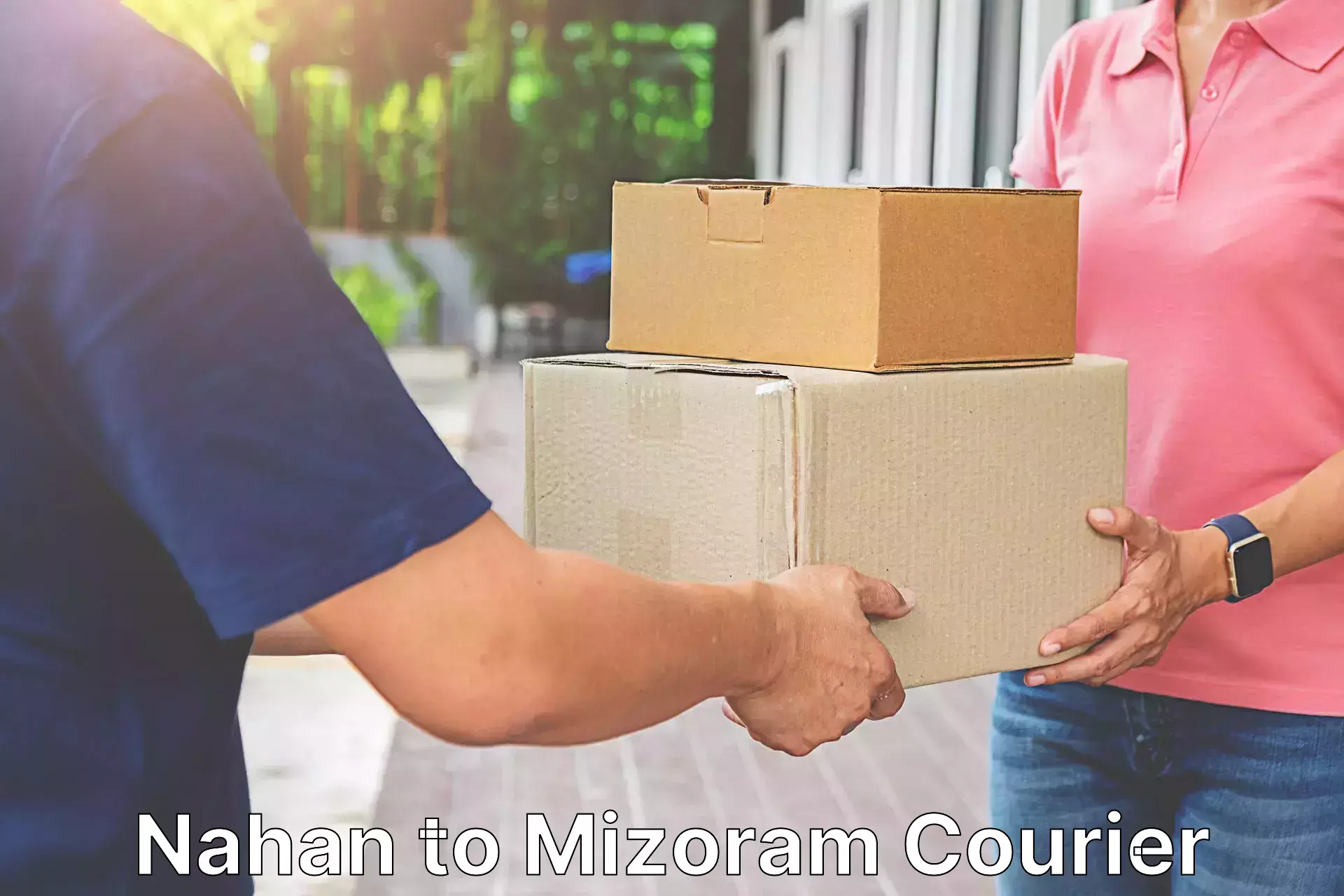 Door-to-door freight service Nahan to Mizoram