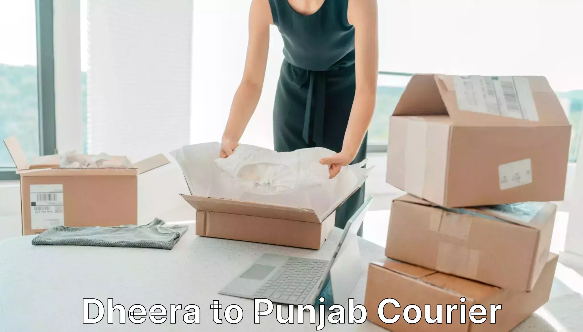 Courier service partnerships Dheera to Sri Hargobindpur