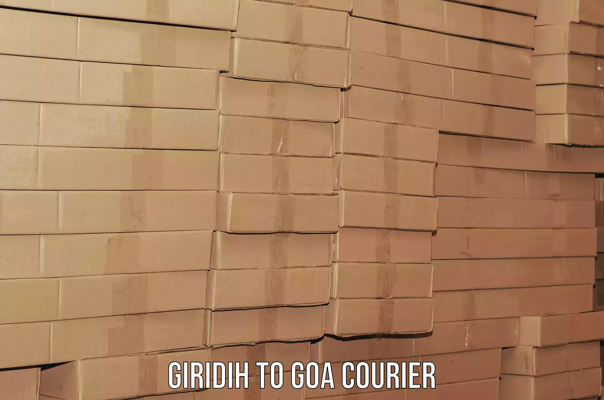 Furniture moving and handling Giridih to South Goa