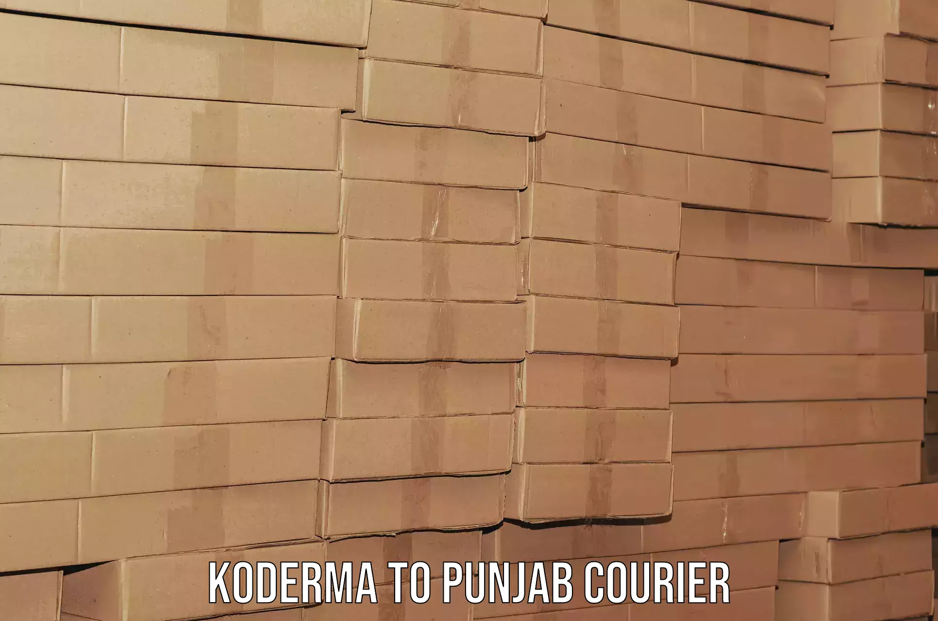 Full-service furniture transport Koderma to Punjab