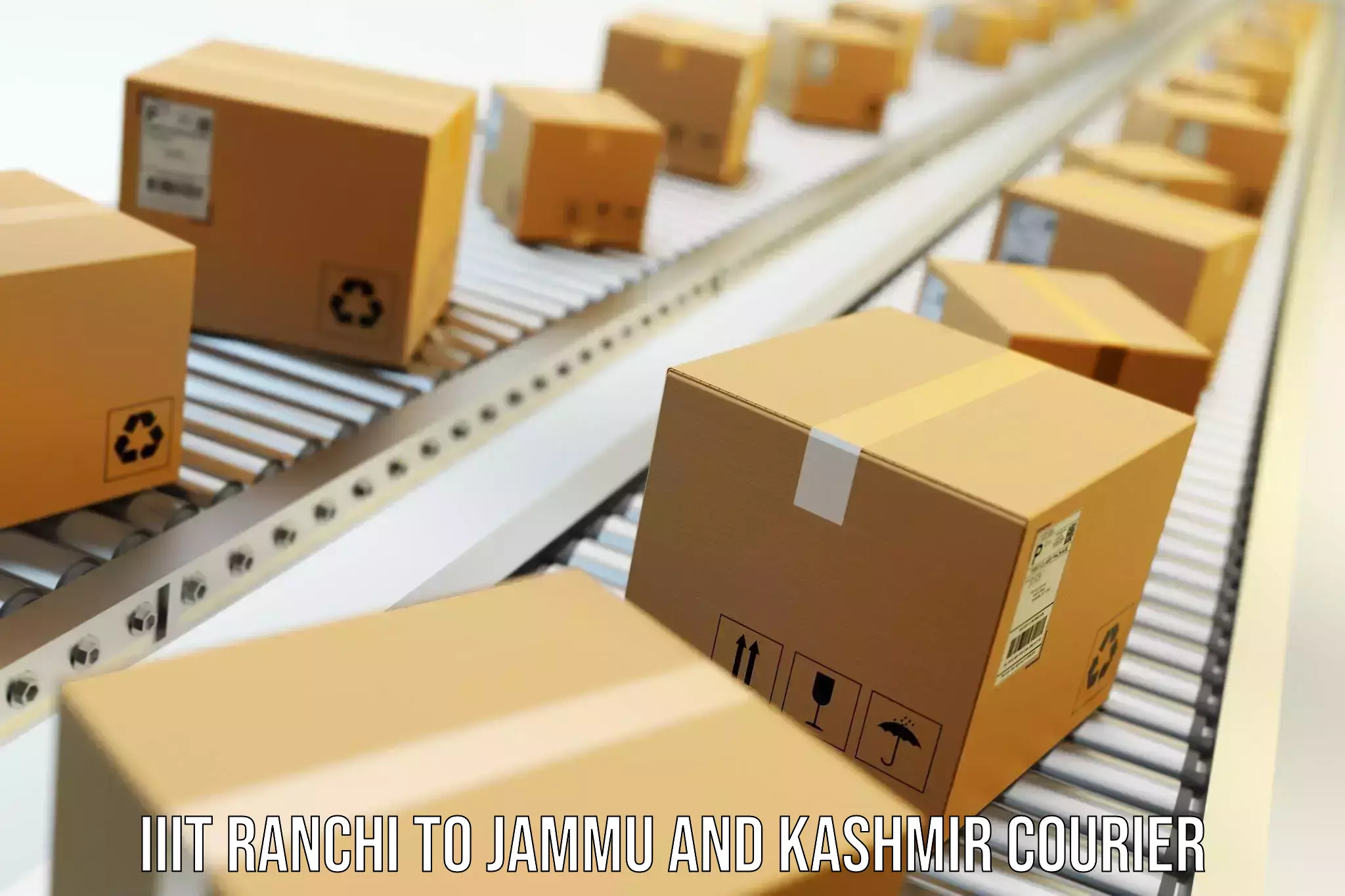 Quality relocation services IIIT Ranchi to Jammu and Kashmir