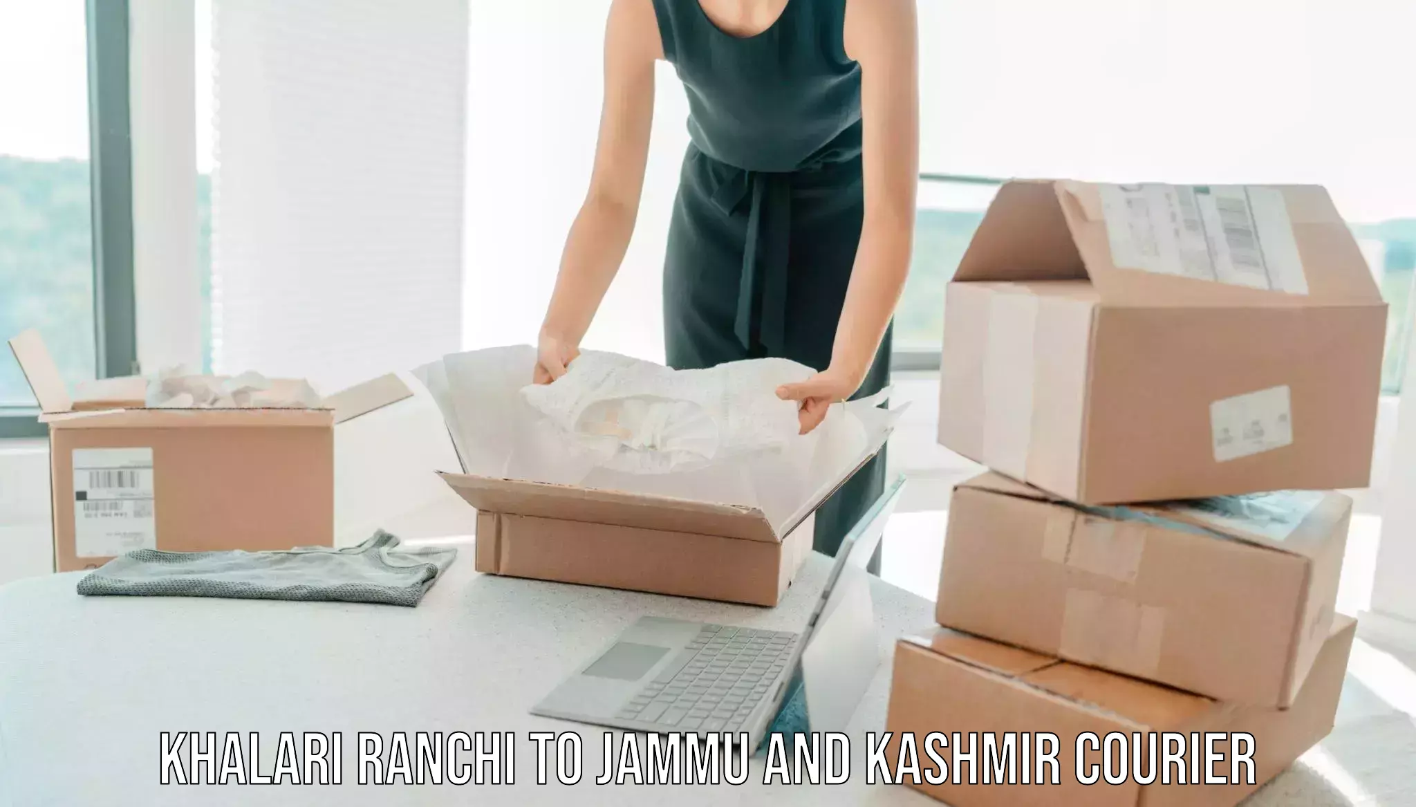Quality furniture movers Khalari Ranchi to Srinagar Kashmir