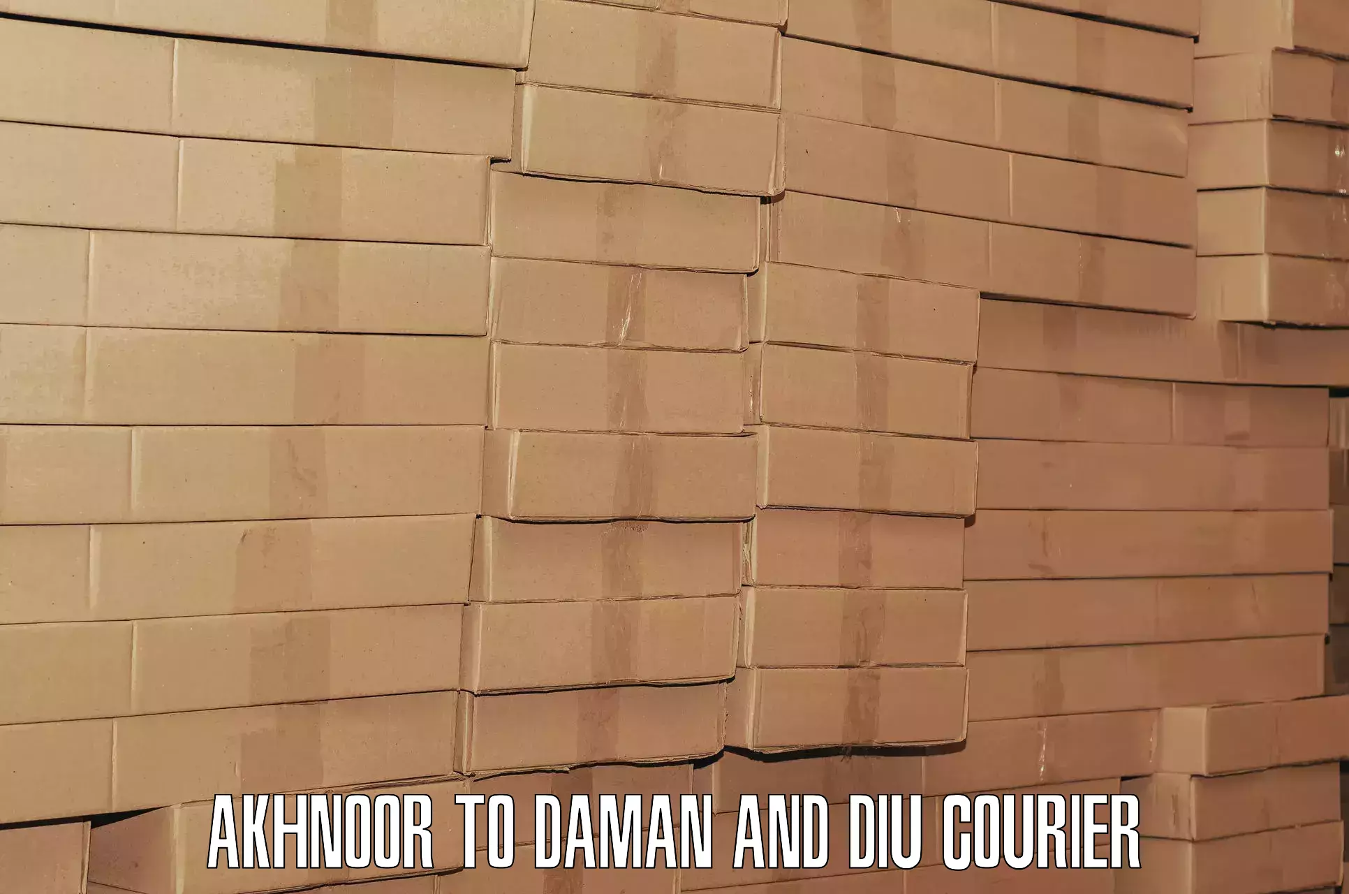 Baggage shipping experts Akhnoor to Daman and Diu