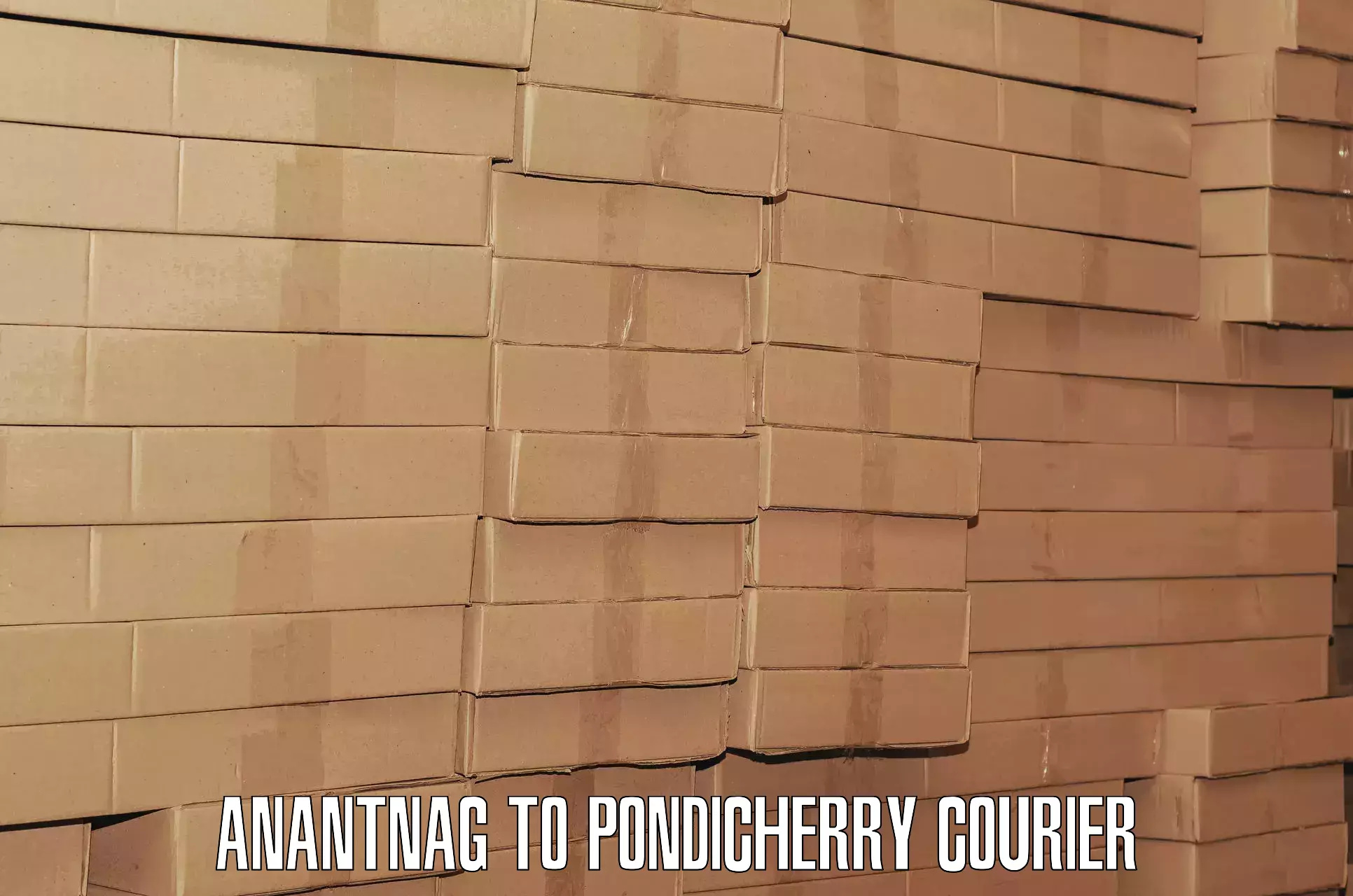 Baggage courier operations Anantnag to Pondicherry University