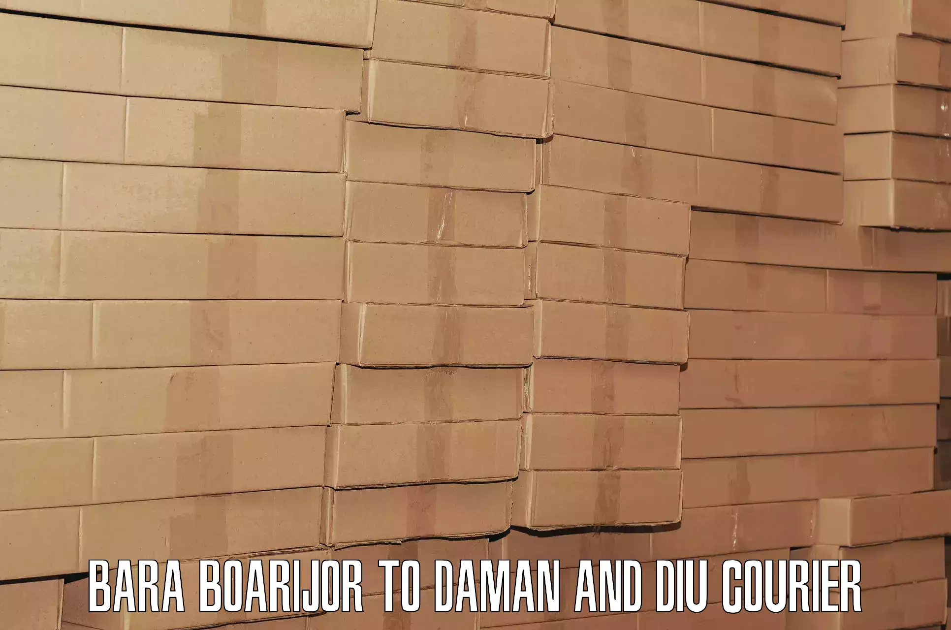 Baggage courier operations Bara Boarijor to Daman and Diu