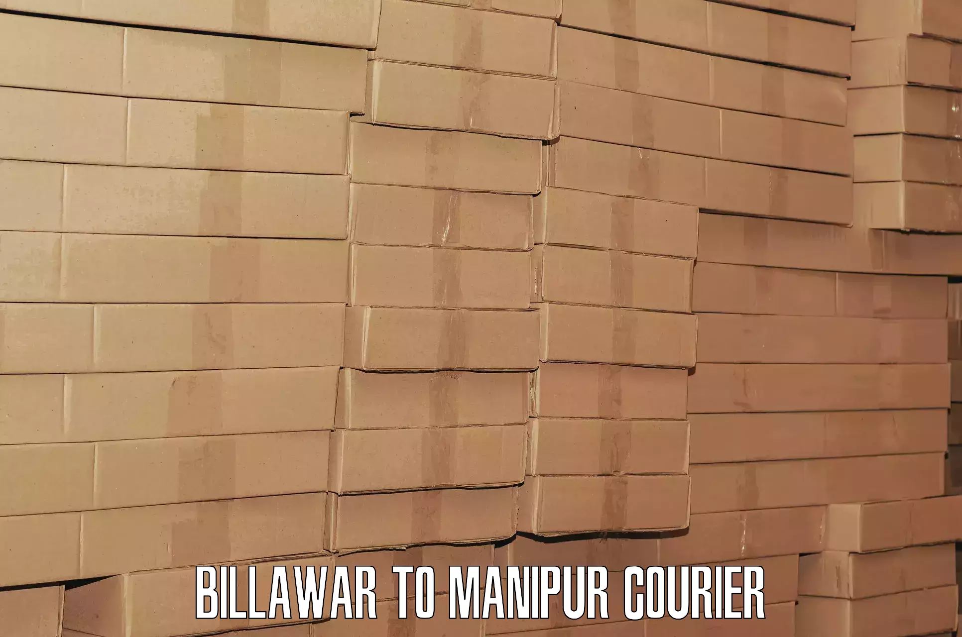 Baggage courier strategy Billawar to Imphal