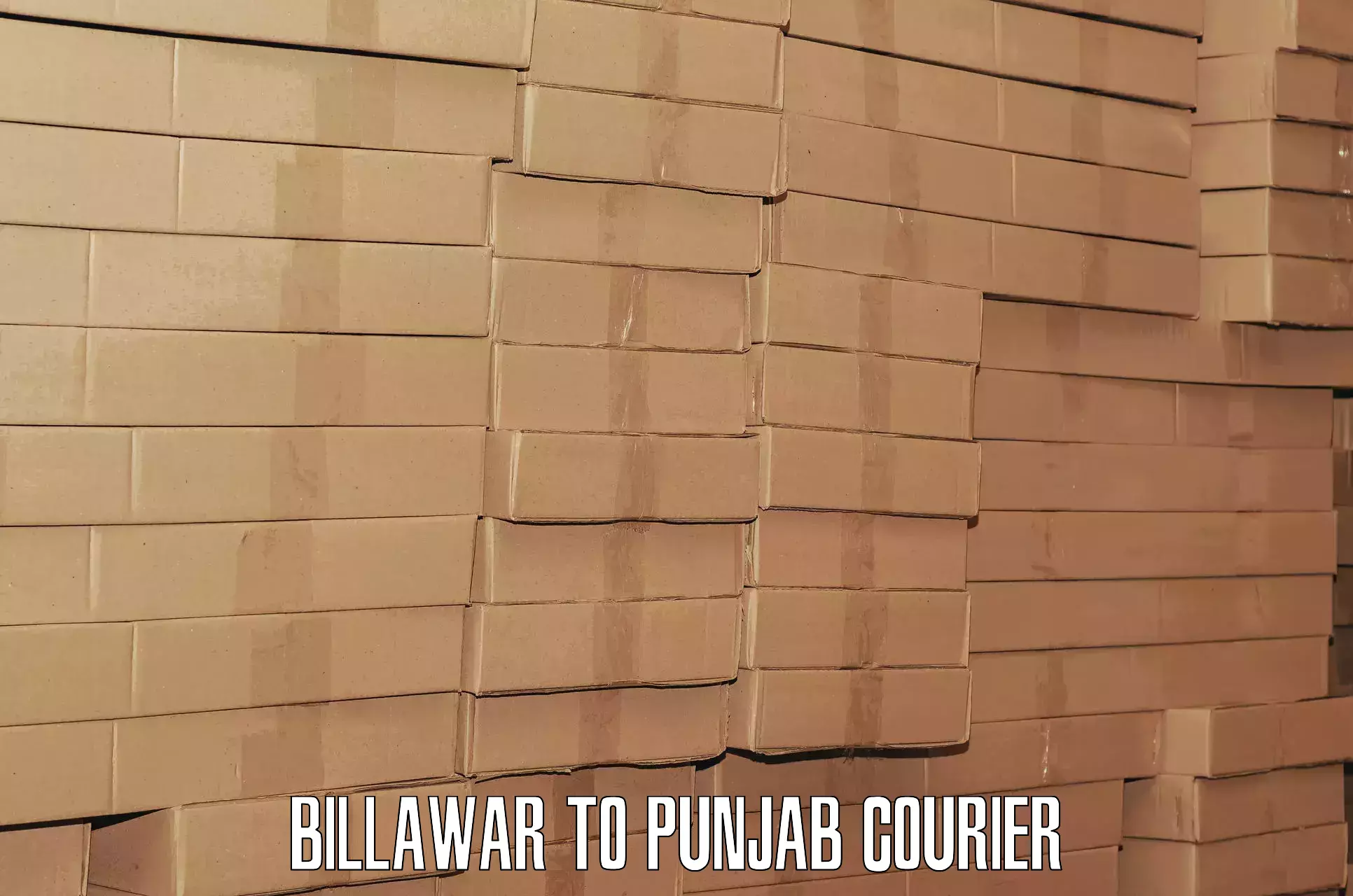 Luggage courier rates calculator Billawar to Mehta Chowk