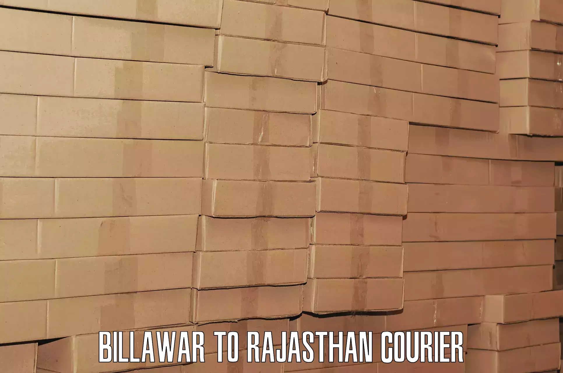 Short distance baggage courier Billawar to Lakheri