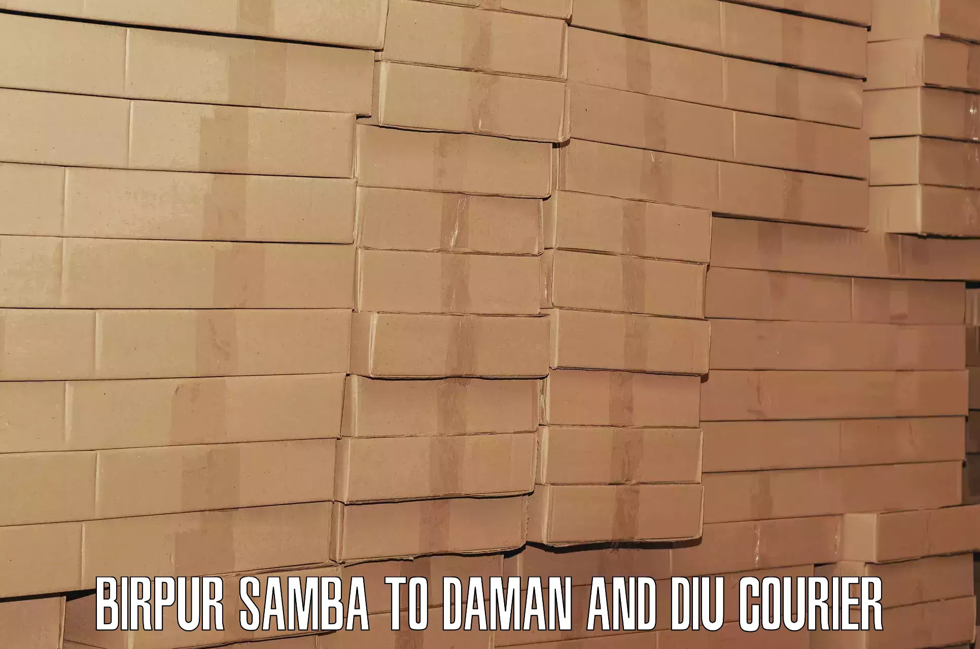Luggage shipment logistics Birpur Samba to Daman and Diu