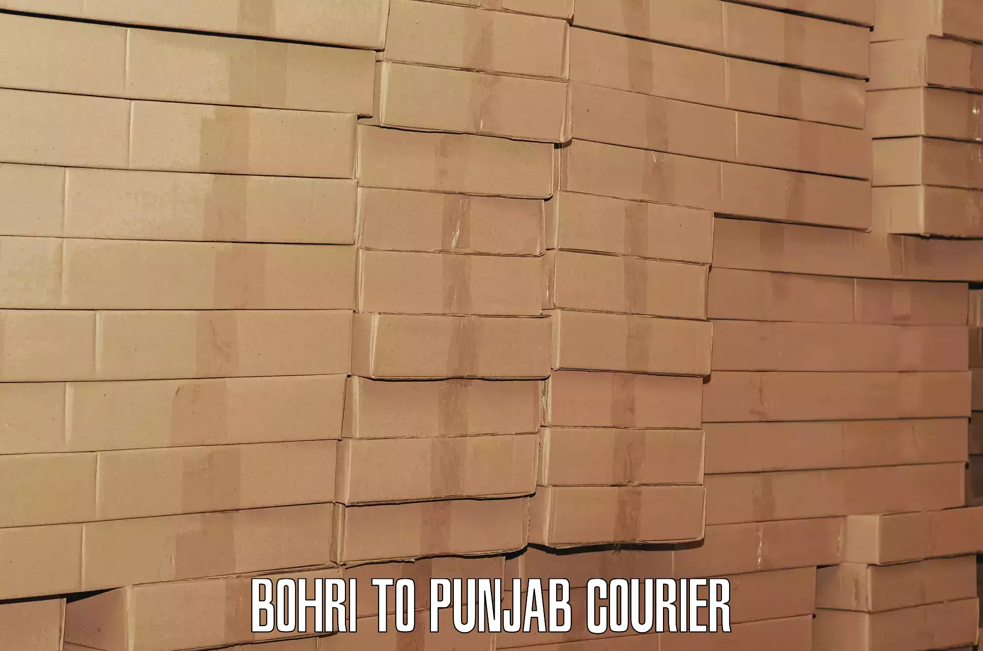 Streamlined baggage courier Bohri to Punjab