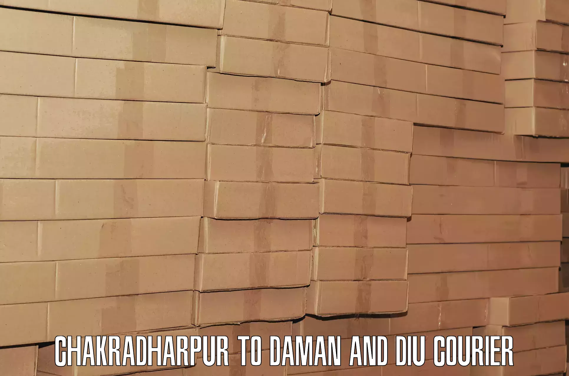 Urgent luggage shipment Chakradharpur to Daman and Diu