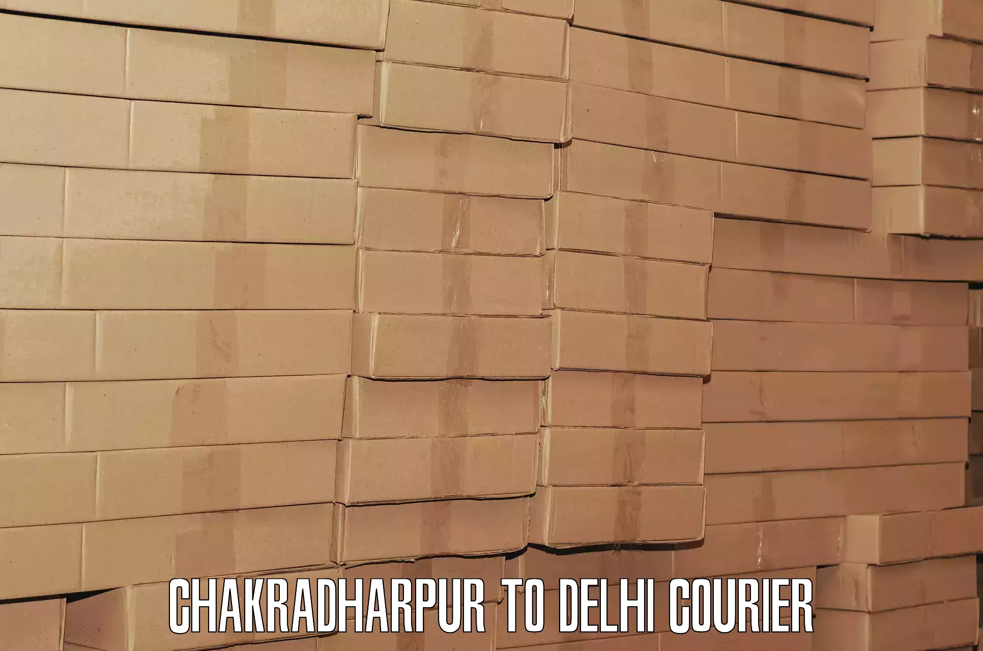 Luggage shipping rates calculator Chakradharpur to Delhi
