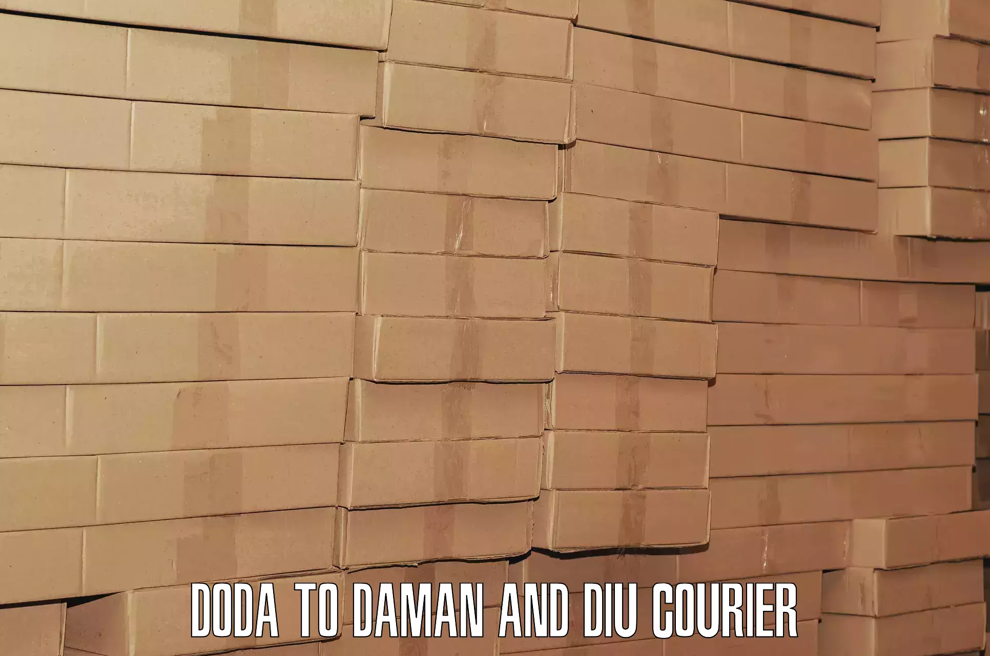 Baggage courier advice Doda to Diu