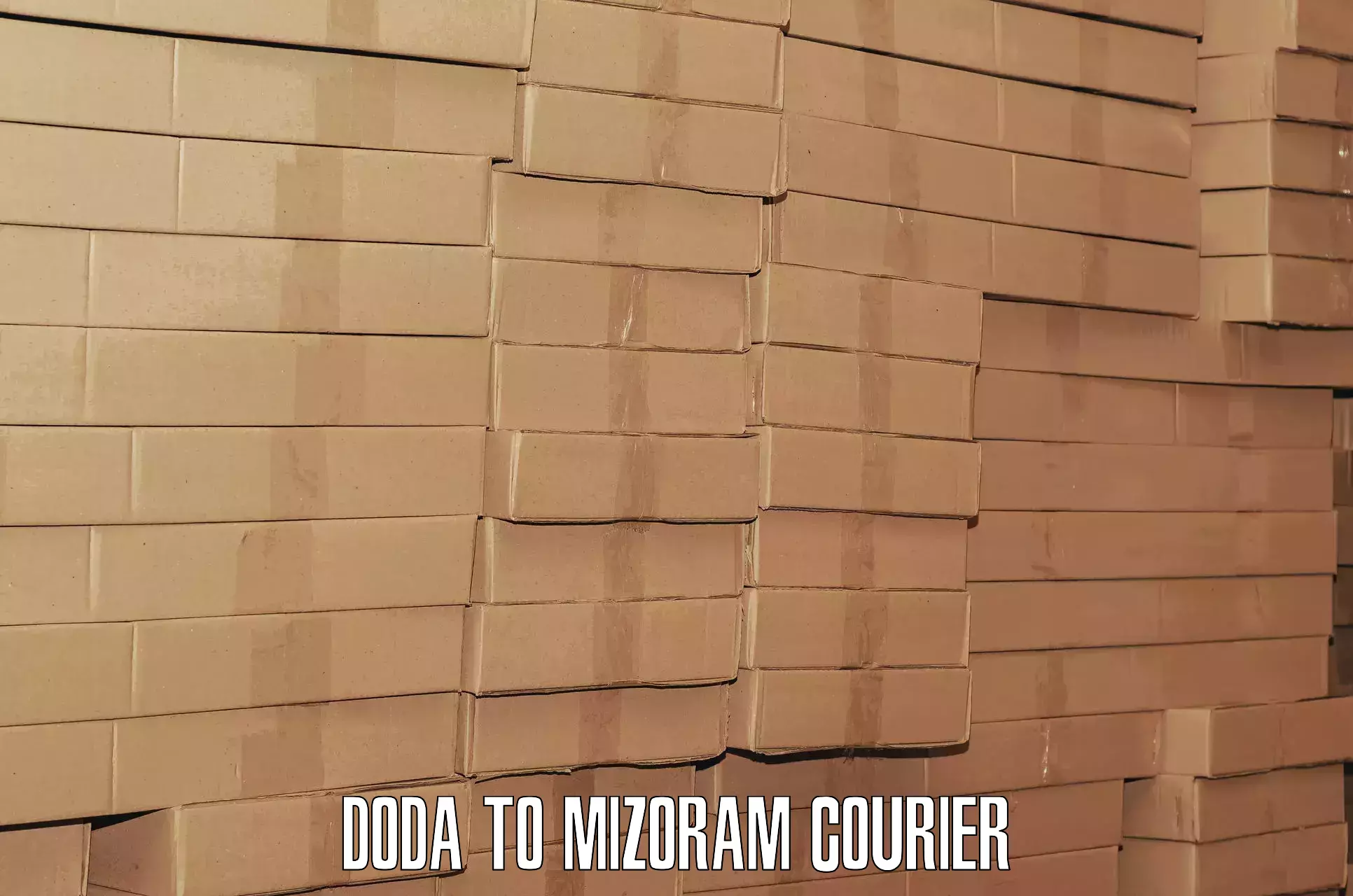 Luggage shipping logistics Doda to Mizoram