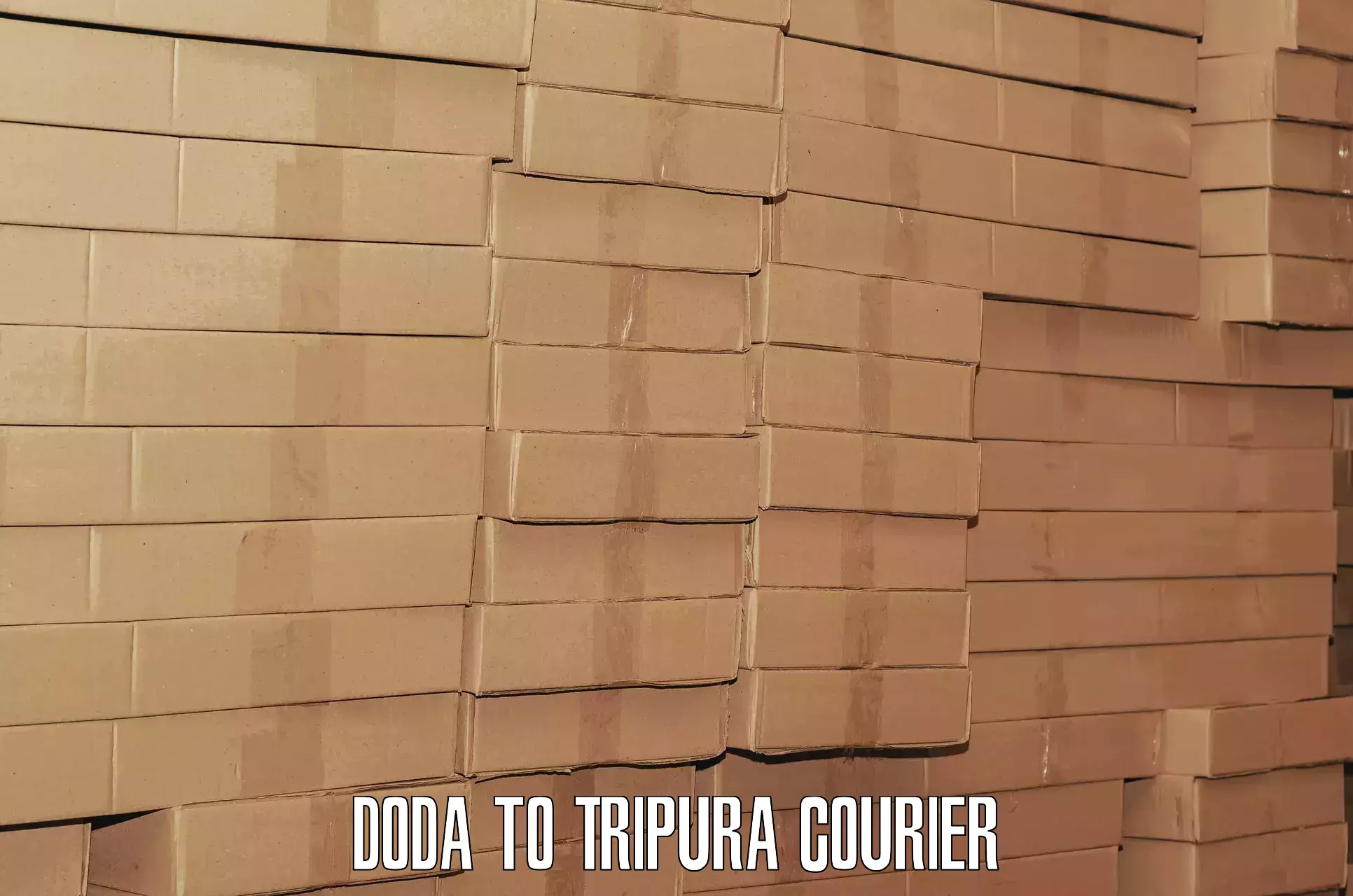 Train station baggage courier Doda to South Tripura