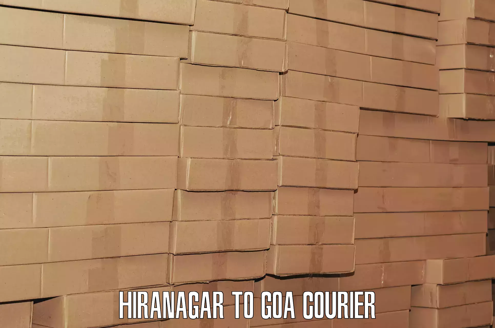 Scheduled baggage courier in Hiranagar to Goa University