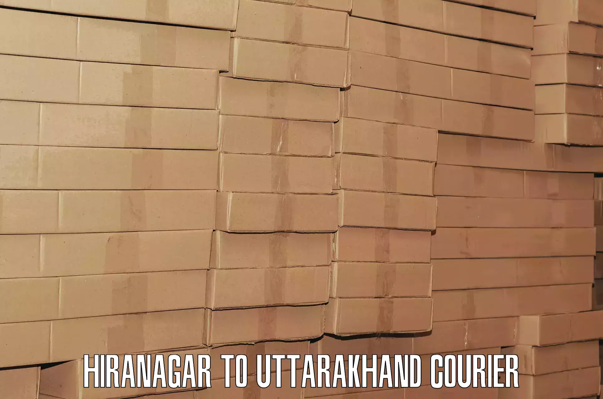 Luggage shipping management Hiranagar to Uttarakhand