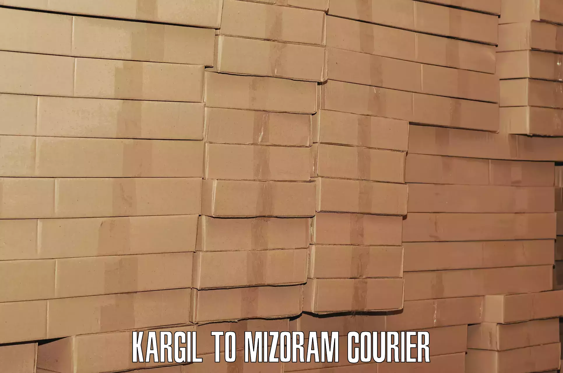 Luggage shipping rates Kargil to NIT Aizawl