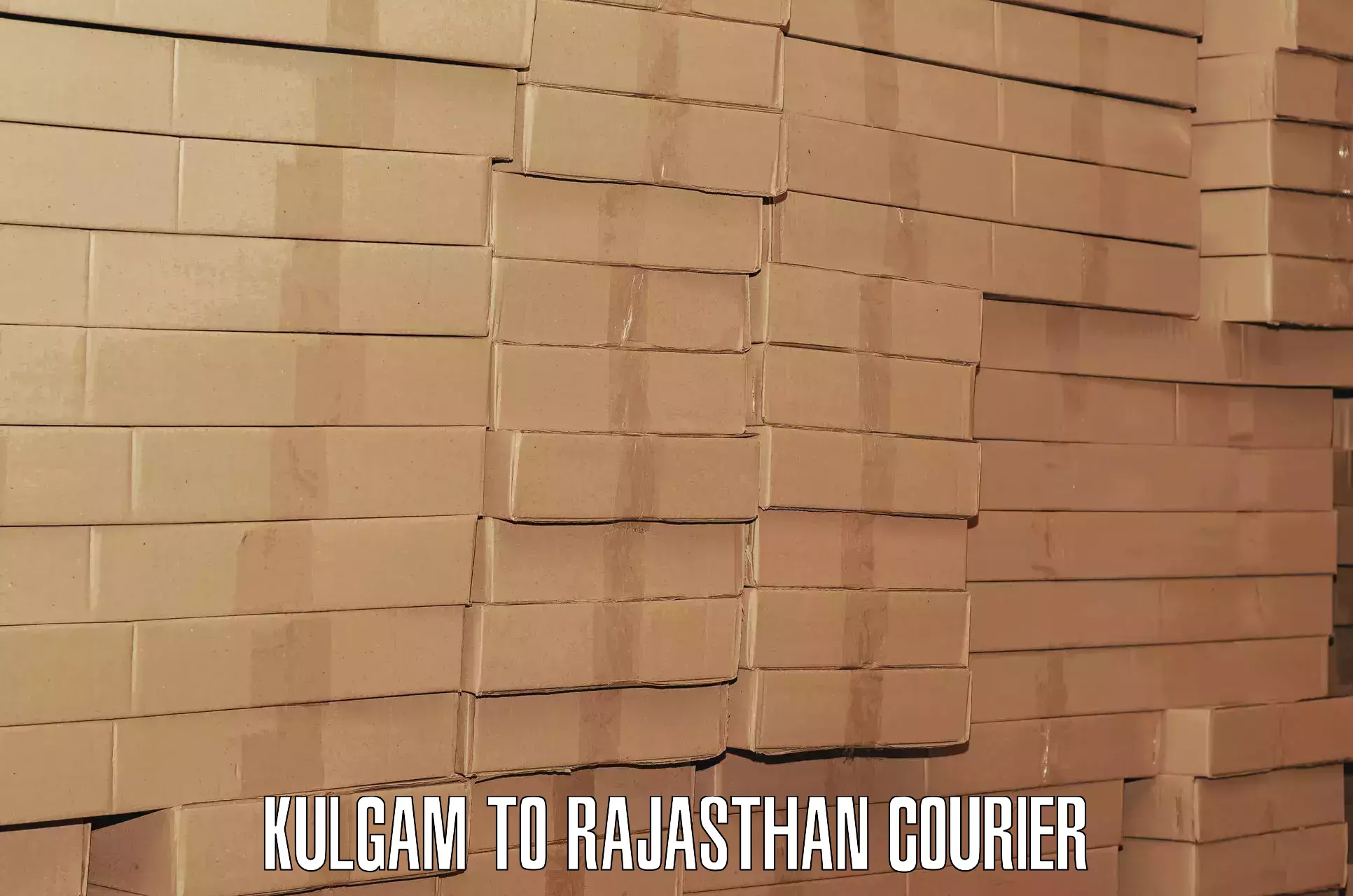 Same day baggage transport Kulgam to Rajgarh Rajasthan