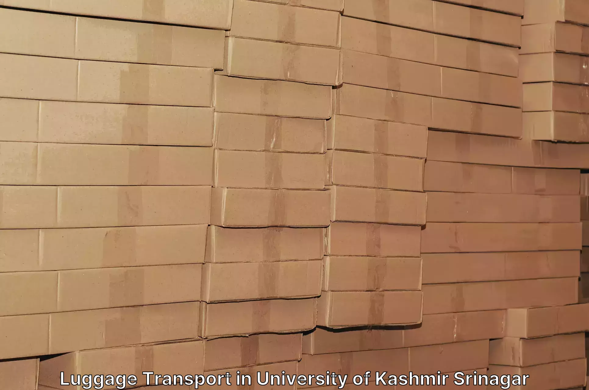 Baggage delivery management in University of Kashmir Srinagar