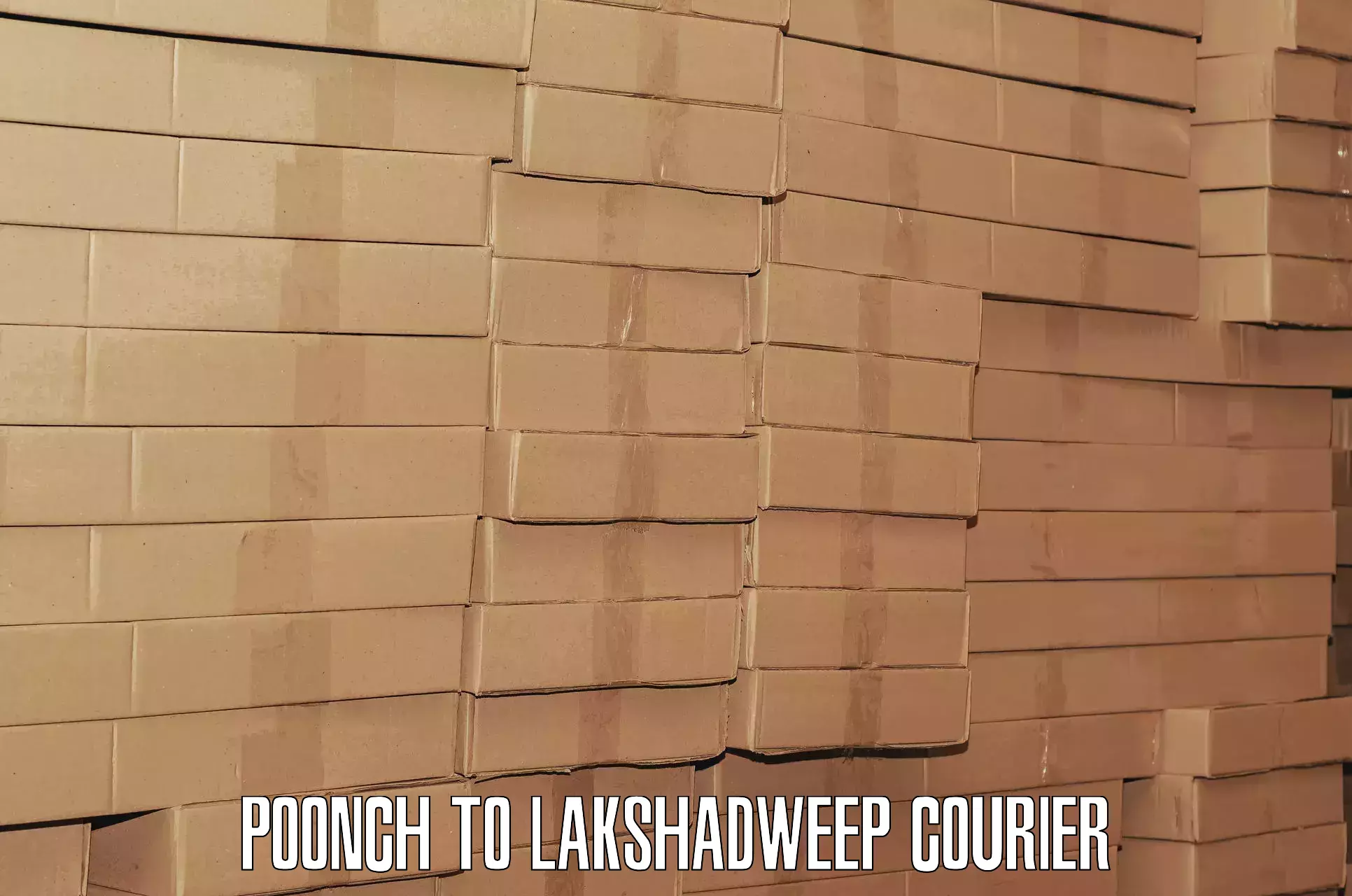 Personal effects shipping Poonch to Lakshadweep